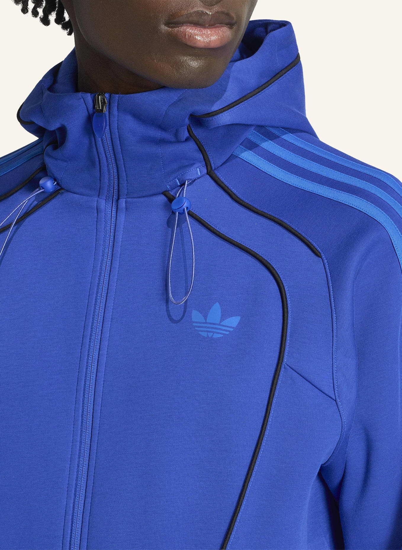 adidas Originals SPACER TEAMGEIST 26 CUTLINE KAPUZENJACKE: BLAU