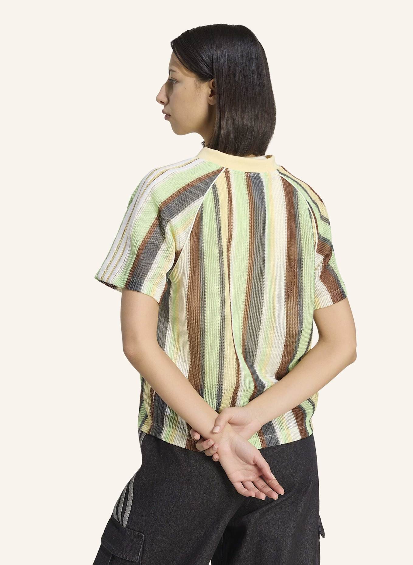 adidas Originals Strickshirt ADIDAS ORIGINALS SUMMER GLOW KNITTED OVERSIZED JERSEY: GELB