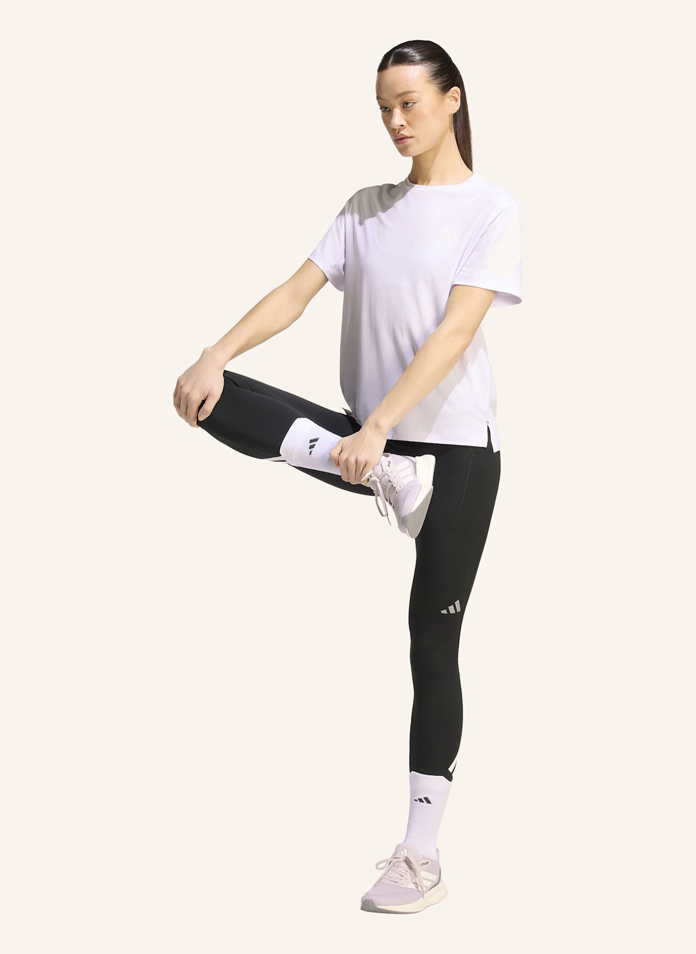 adidas Laufshirt ADI365: LILA/ WEISS