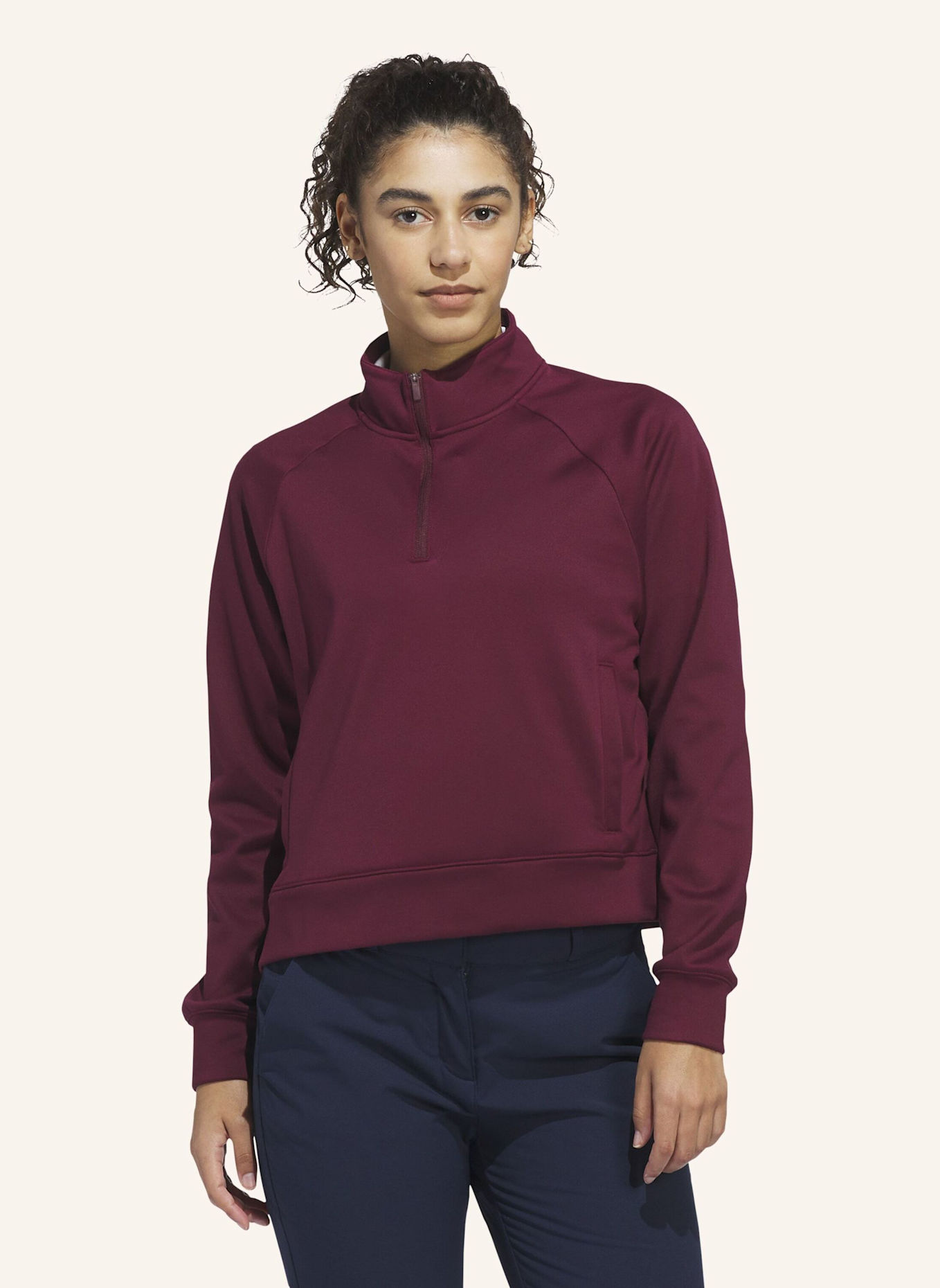 adidas ULTIMATE365+ CLIMAWARM LOOSE KAPUZENJACKE MIT REISSVERSCHLUSS BIS ZUR BRUST: ROT