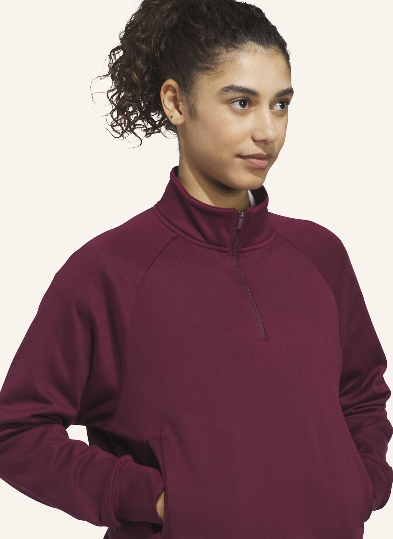 adidas ULTIMATE365+ CLIMAWARM LOOSE KAPUZENJACKE MIT REISSVERSCHLUSS BIS ZUR BRUST: ROT