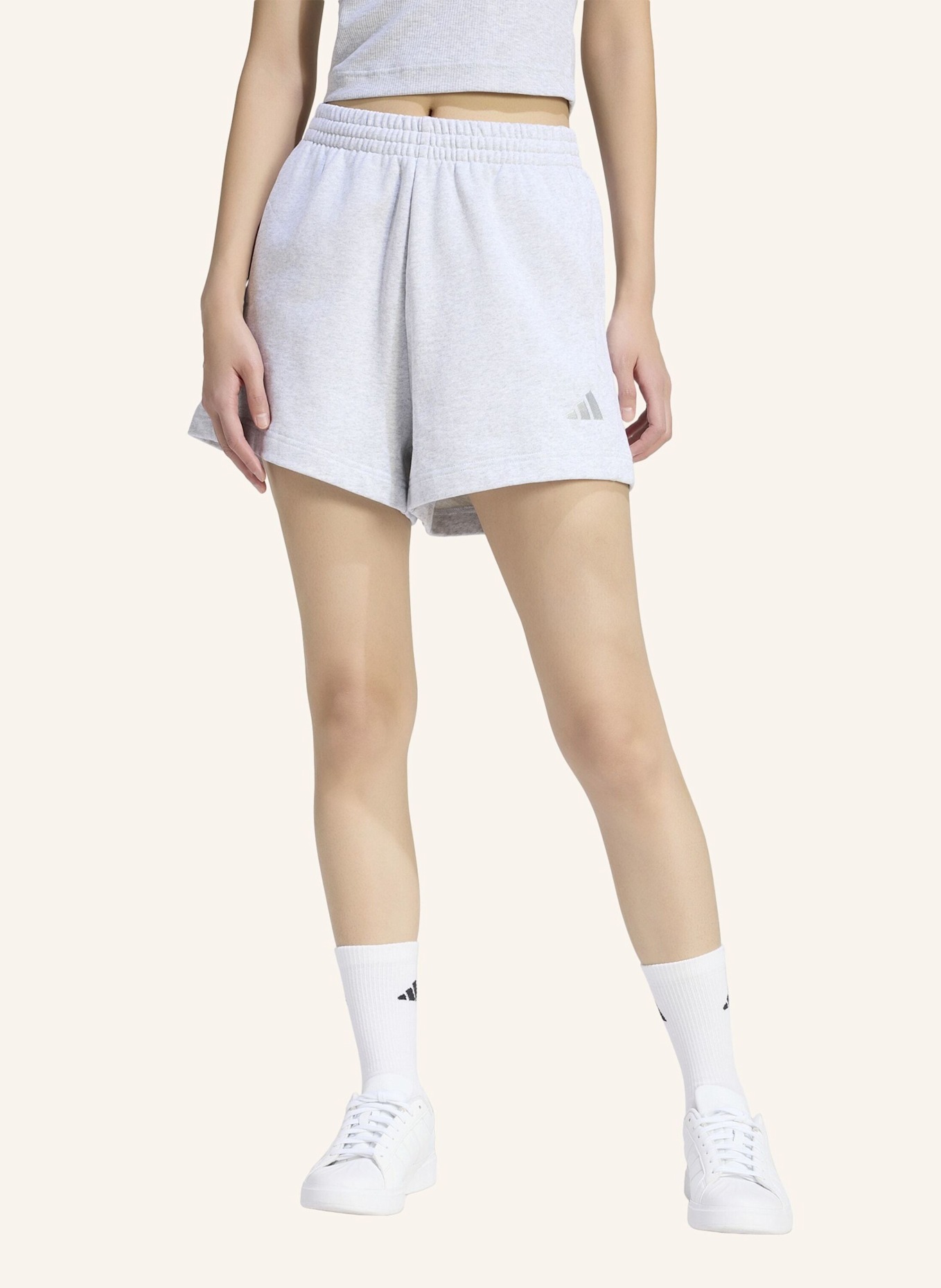 adidas ADIDAS KIT SHORTS, KLEINES LOGO: GRAU