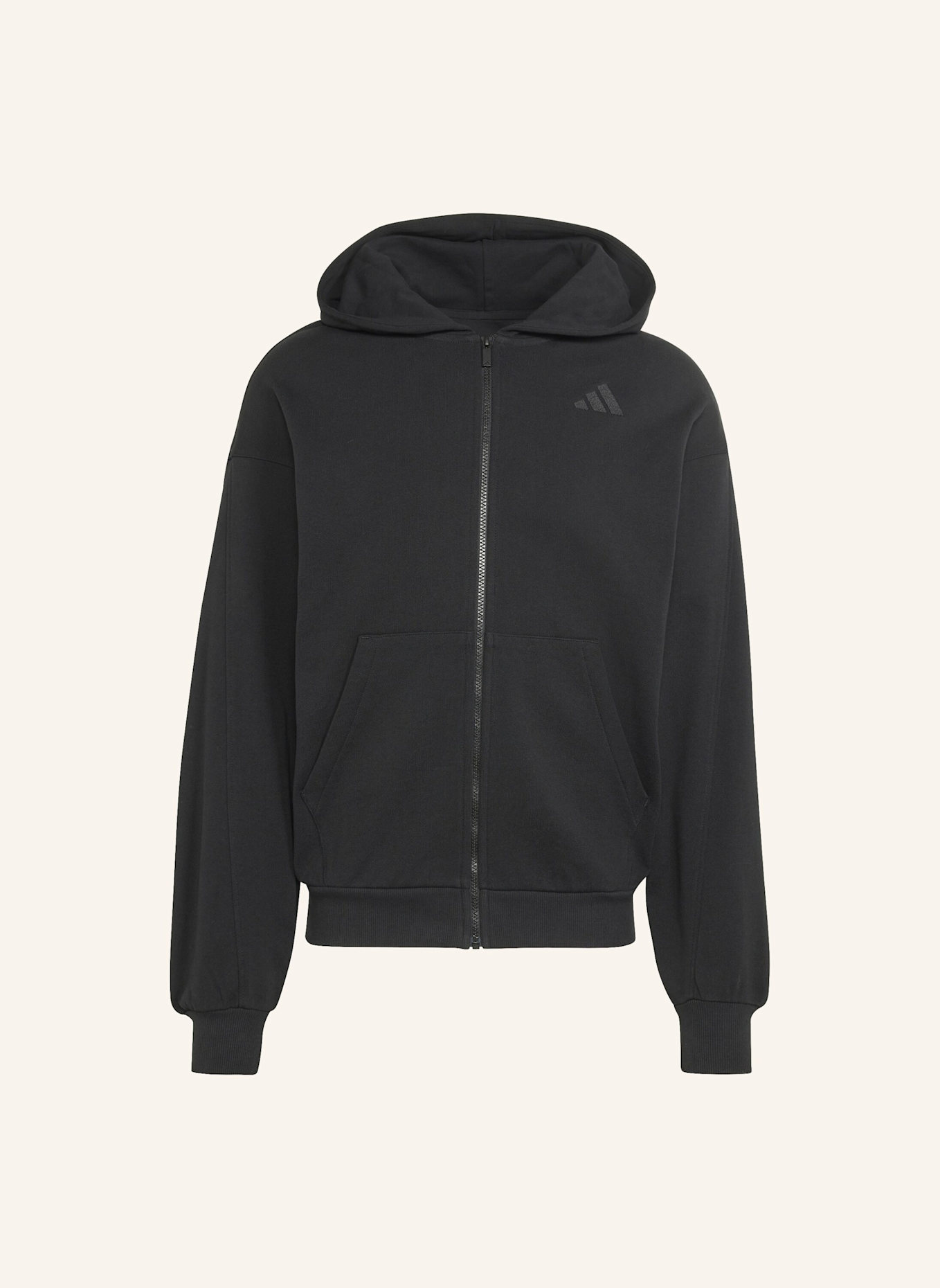 adidas ADIDAS KIT KAPUZENJACKE, KLEINES LOGO: SCHWARZ