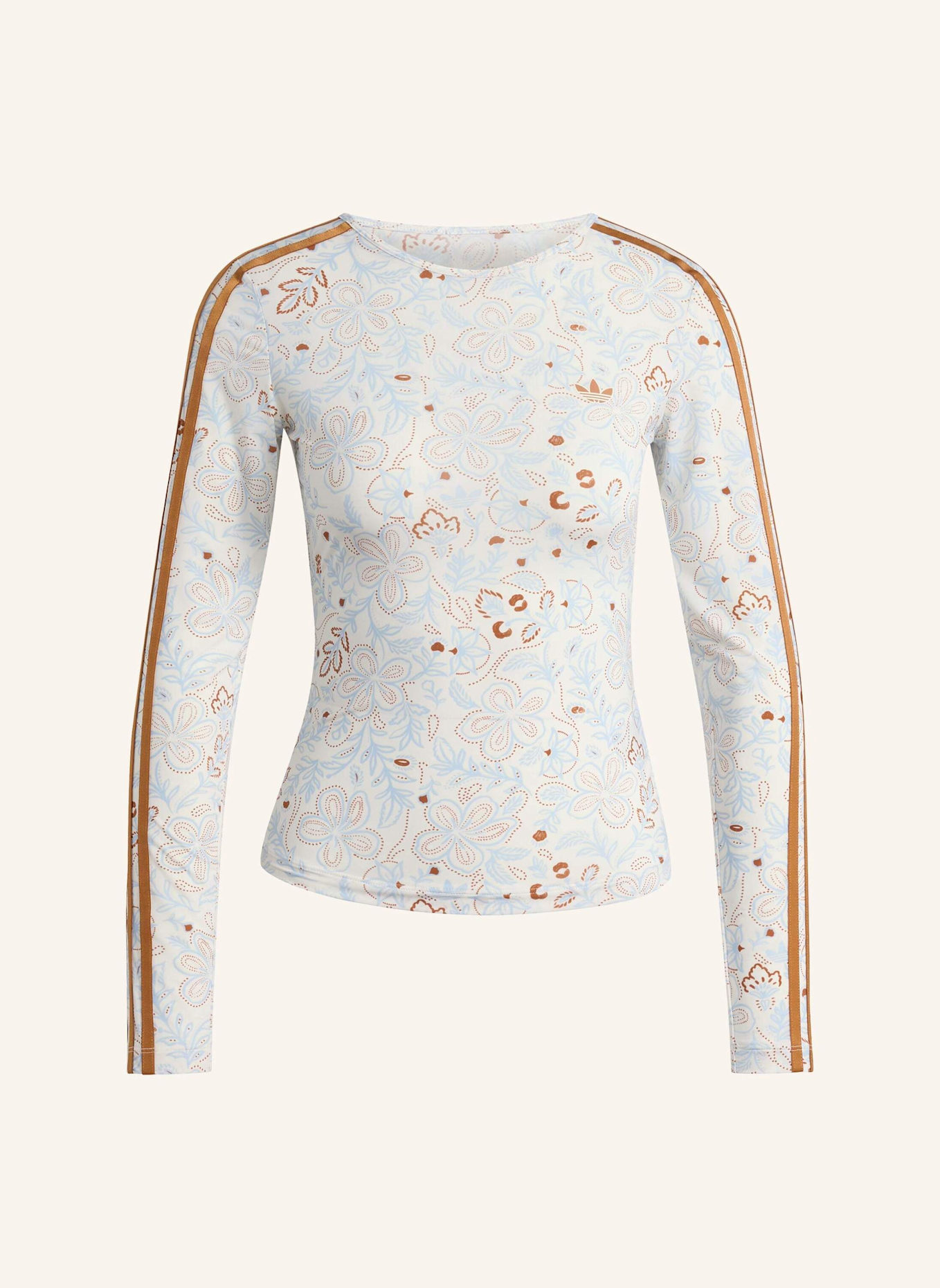 adidas Originals ADIDAS ORIGINALS SUMMER GLOW GRAFIK LONGSLEEVE, MESH: WEISS/ ORANGE