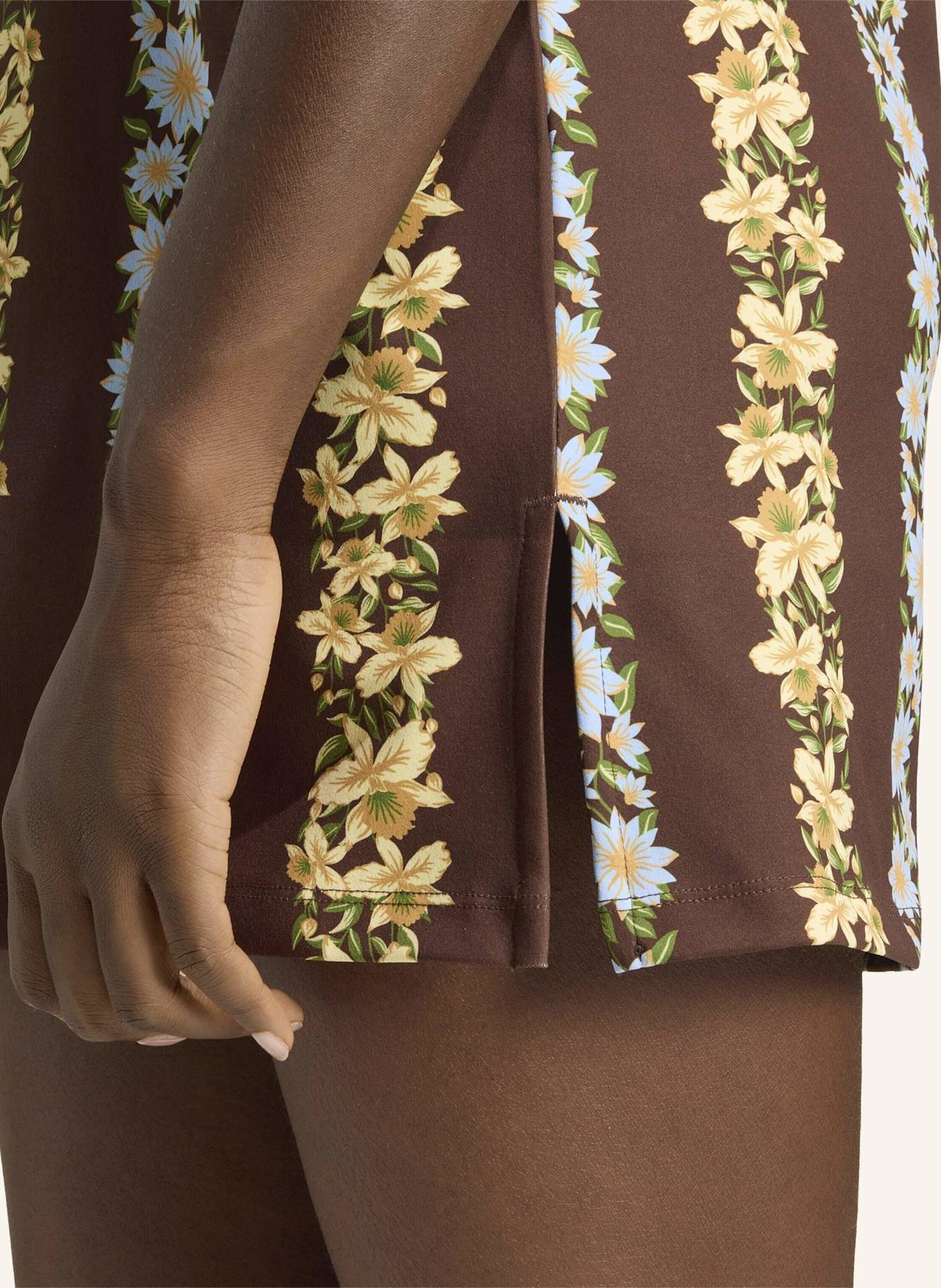 adidas ADIDAS X FARM RIO KLEID: BRAUN/ BLAU