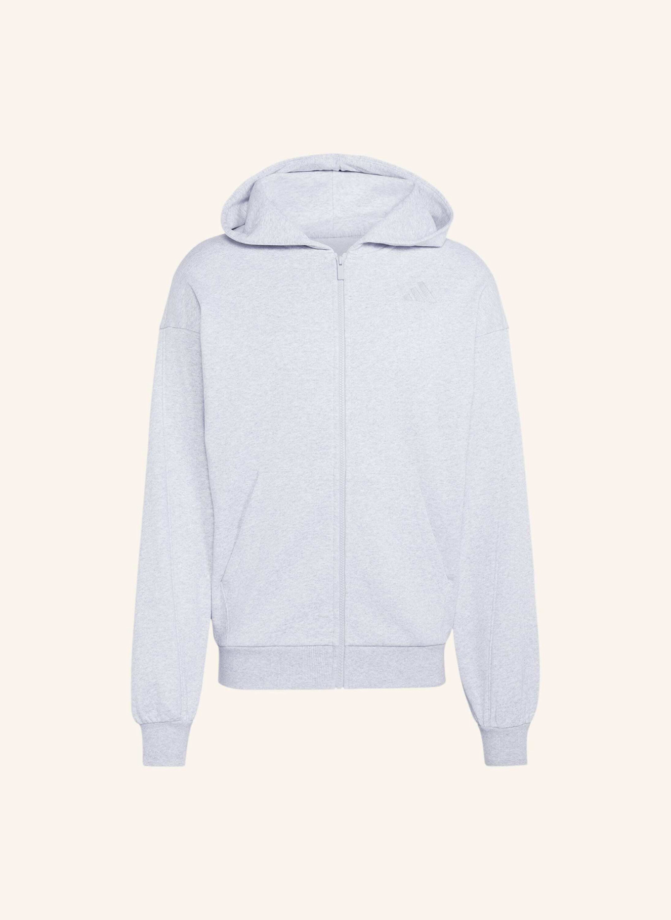 adidas ADIDAS KIT KAPUZENJACKE, KLEINES LOGO: GRAU