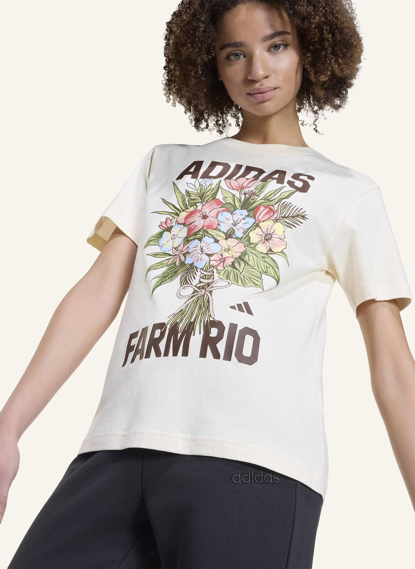 adidas ADIDAS X FARM RIO GRAFIK-T-SHIRT: ECRU