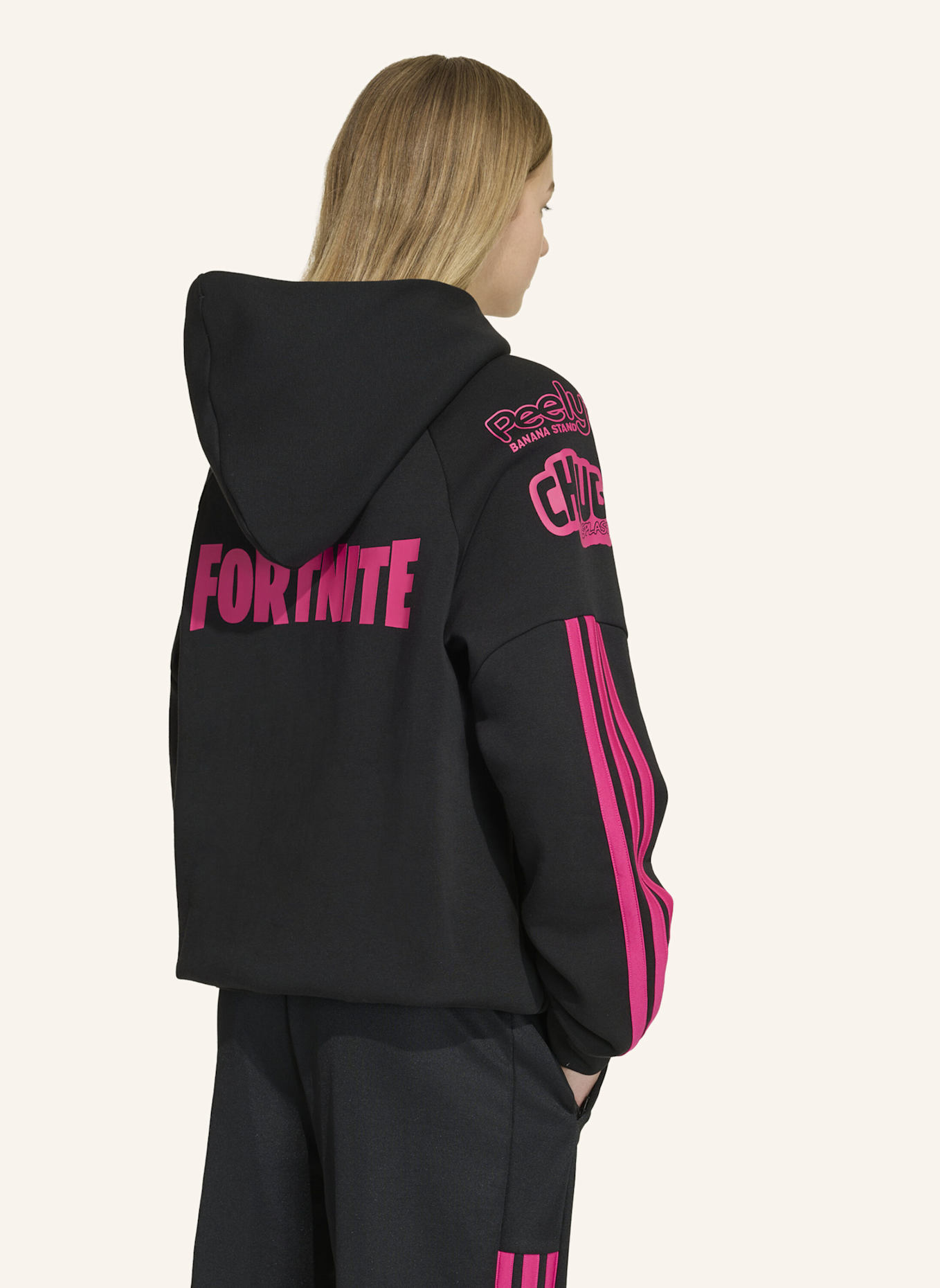 adidas ADIDAS X FORTNITE HOODIE SWEATSHIRT: SCHWARZ