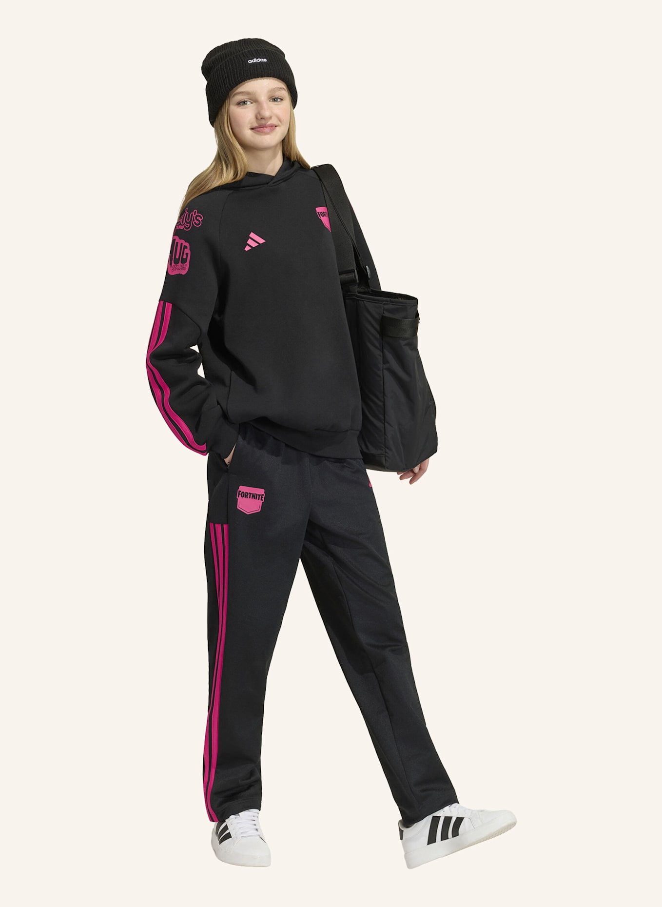 adidas ADIDAS X FORTNITE HOODIE SWEATSHIRT: SCHWARZ