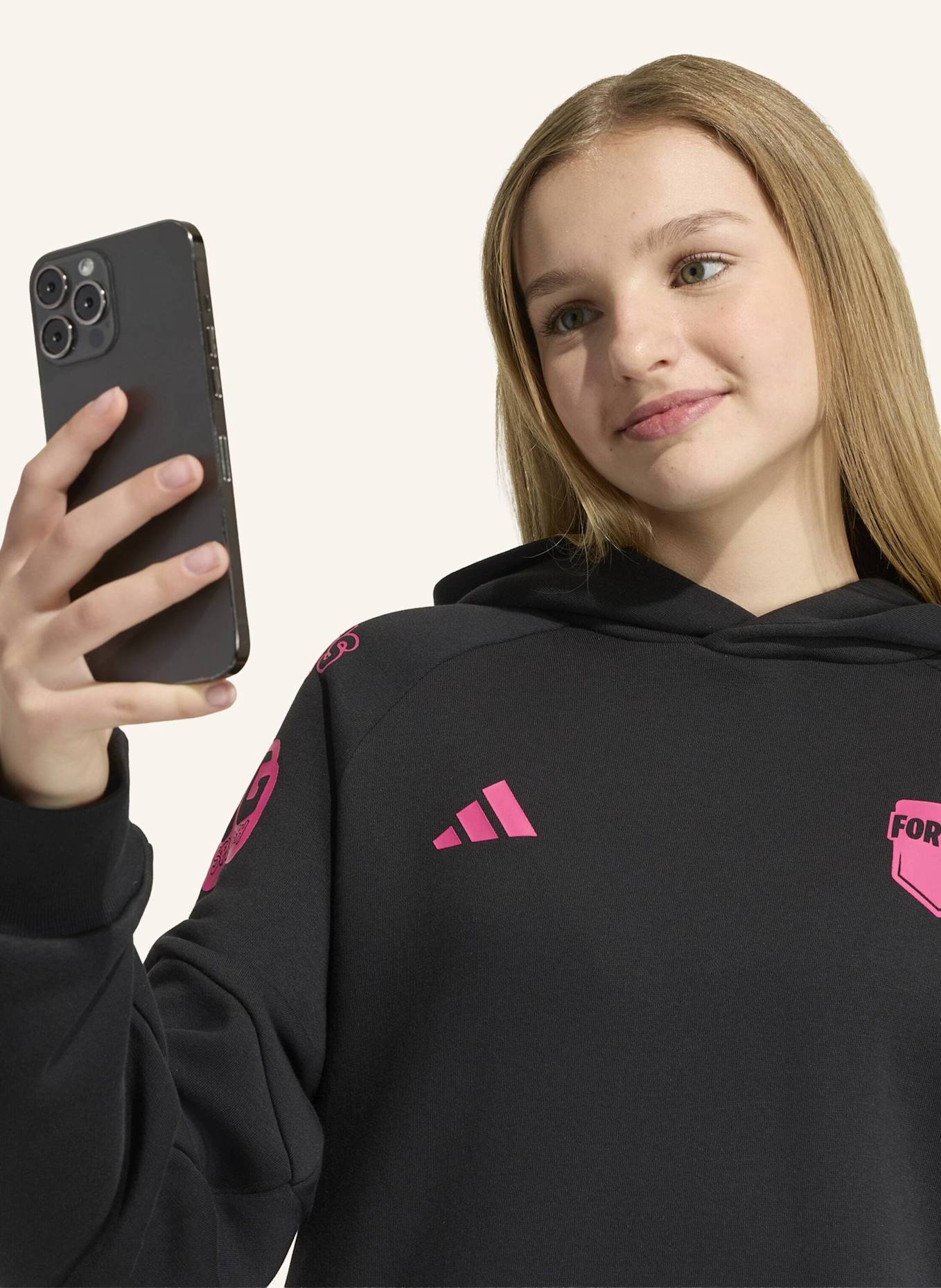 adidas ADIDAS X FORTNITE HOODIE SWEATSHIRT: SCHWARZ
