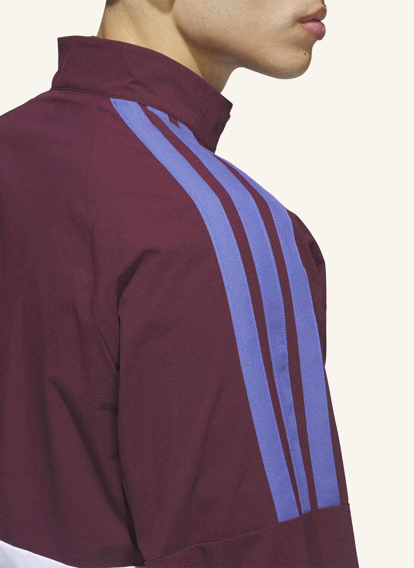 adidas BEYOND TWISTWEAVE FULL-ZIP WINDBREAKER: WEISS