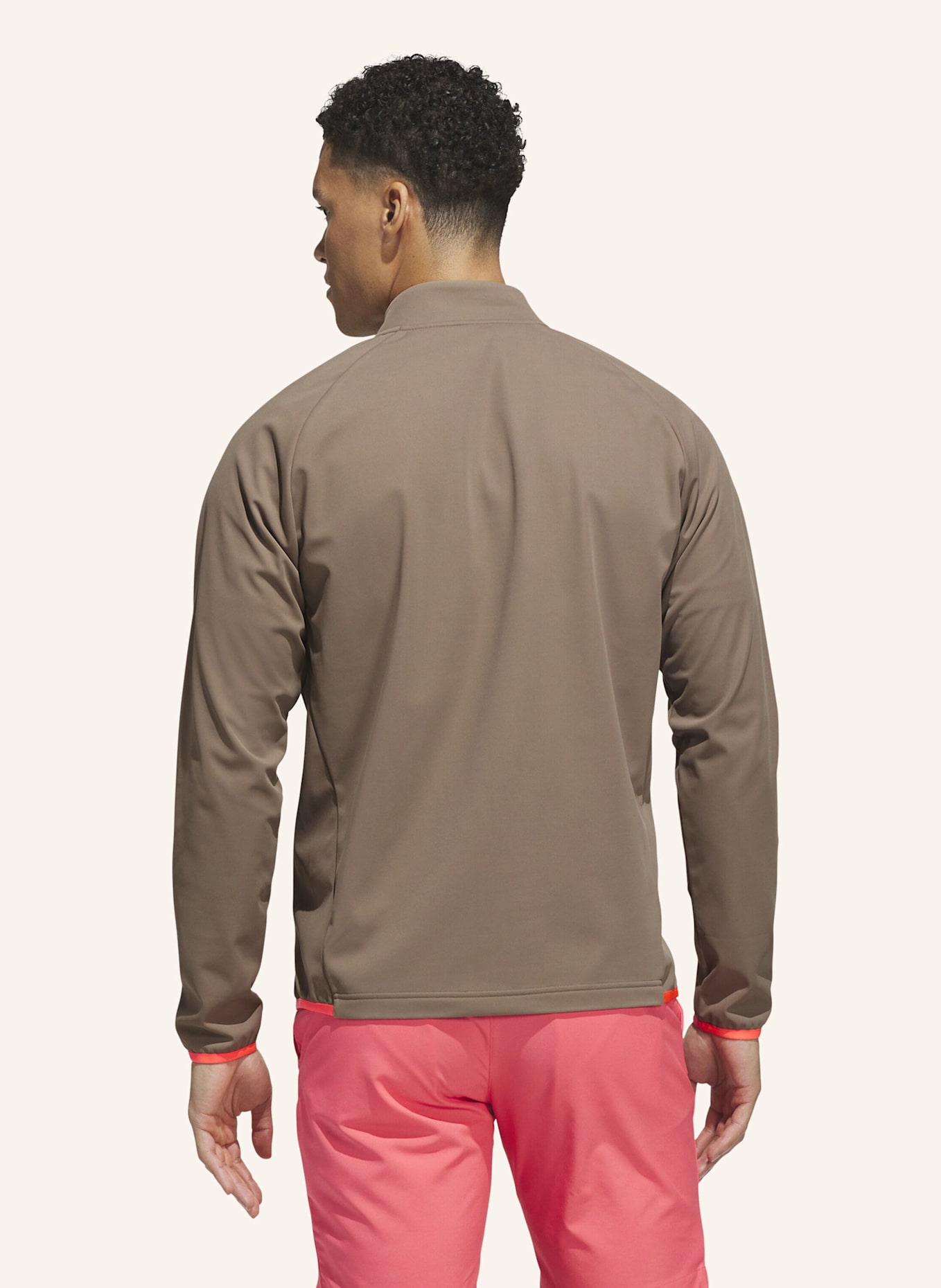 adidas ULTIMATE365 STRAPAZIERFÄHIGES WASSER- UND WINDABWEISENDES SWEATSHIRT, REISSVERSCHLUSS BIS ZUR BRUST: KHAKI