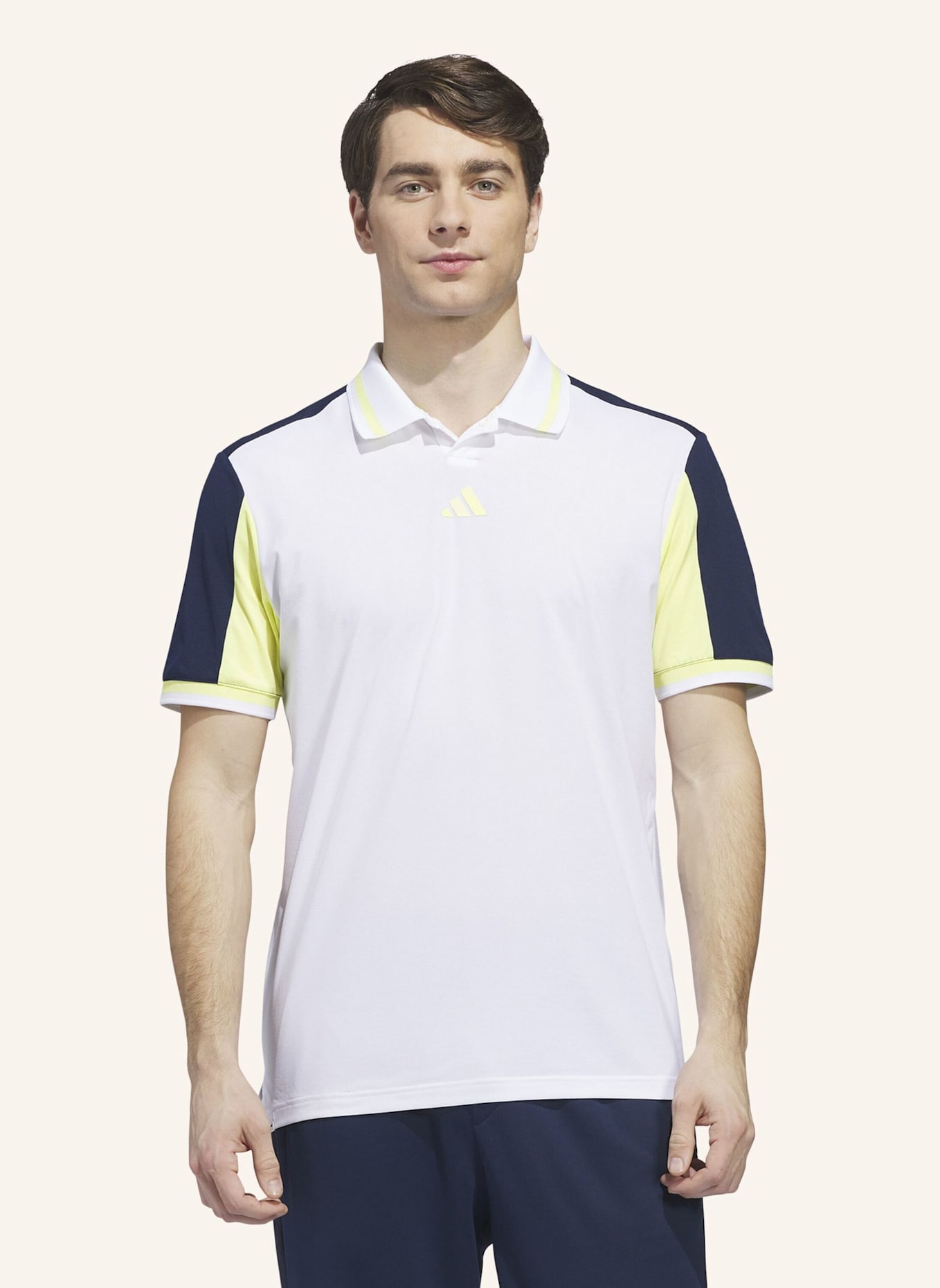 adidas BEYOND THE COURSE VENT TWISTKNIT POLOSHIRT: WEISS