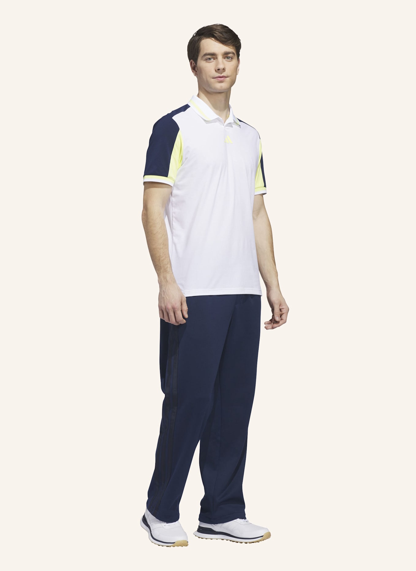 adidas BEYOND THE COURSE VENT TWISTKNIT POLOSHIRT: WEISS