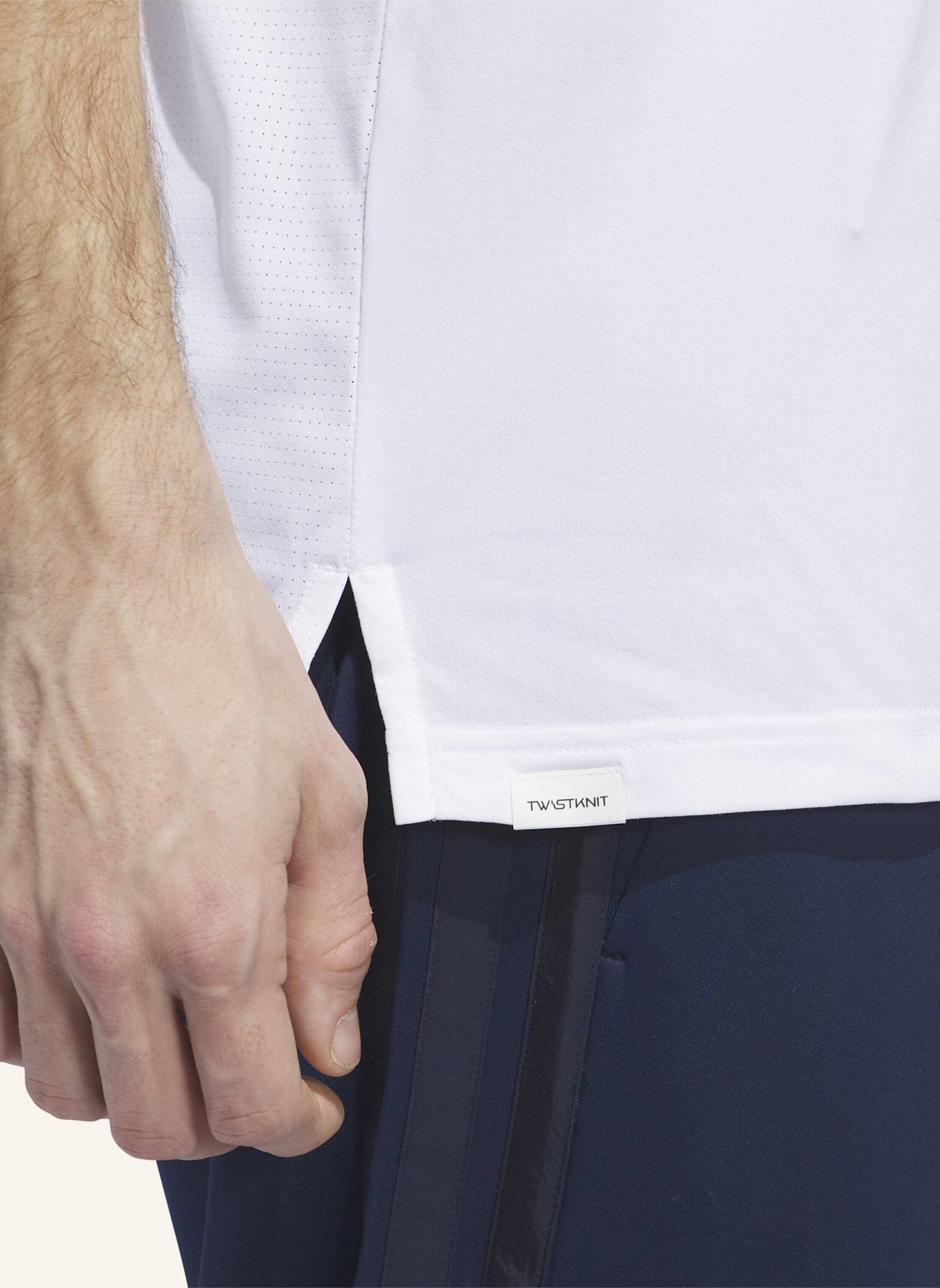 adidas BEYOND THE COURSE VENT TWISTKNIT POLOSHIRT: WEISS