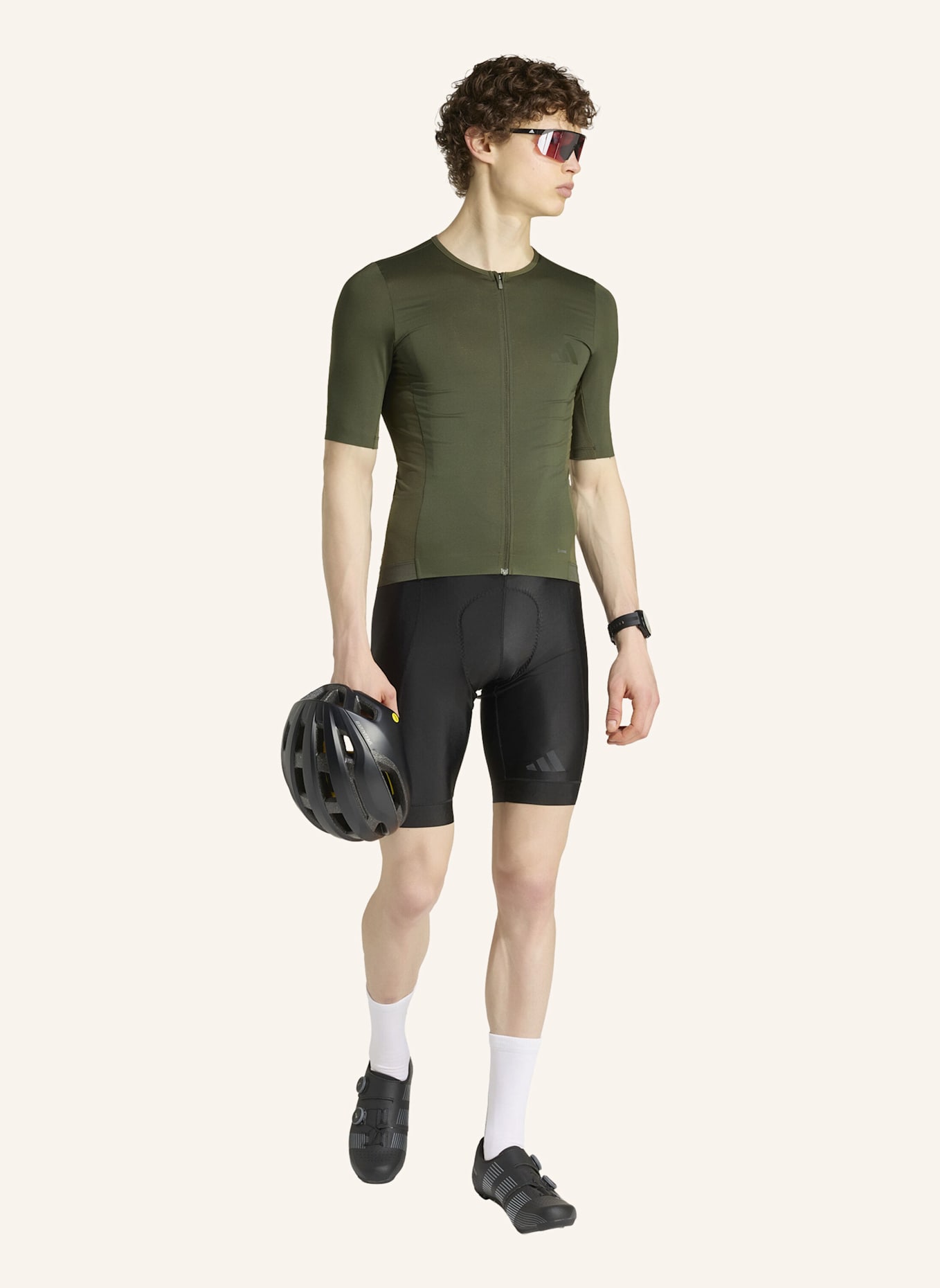 adidas TEMPO RADTRIKOT: SCHWARZ