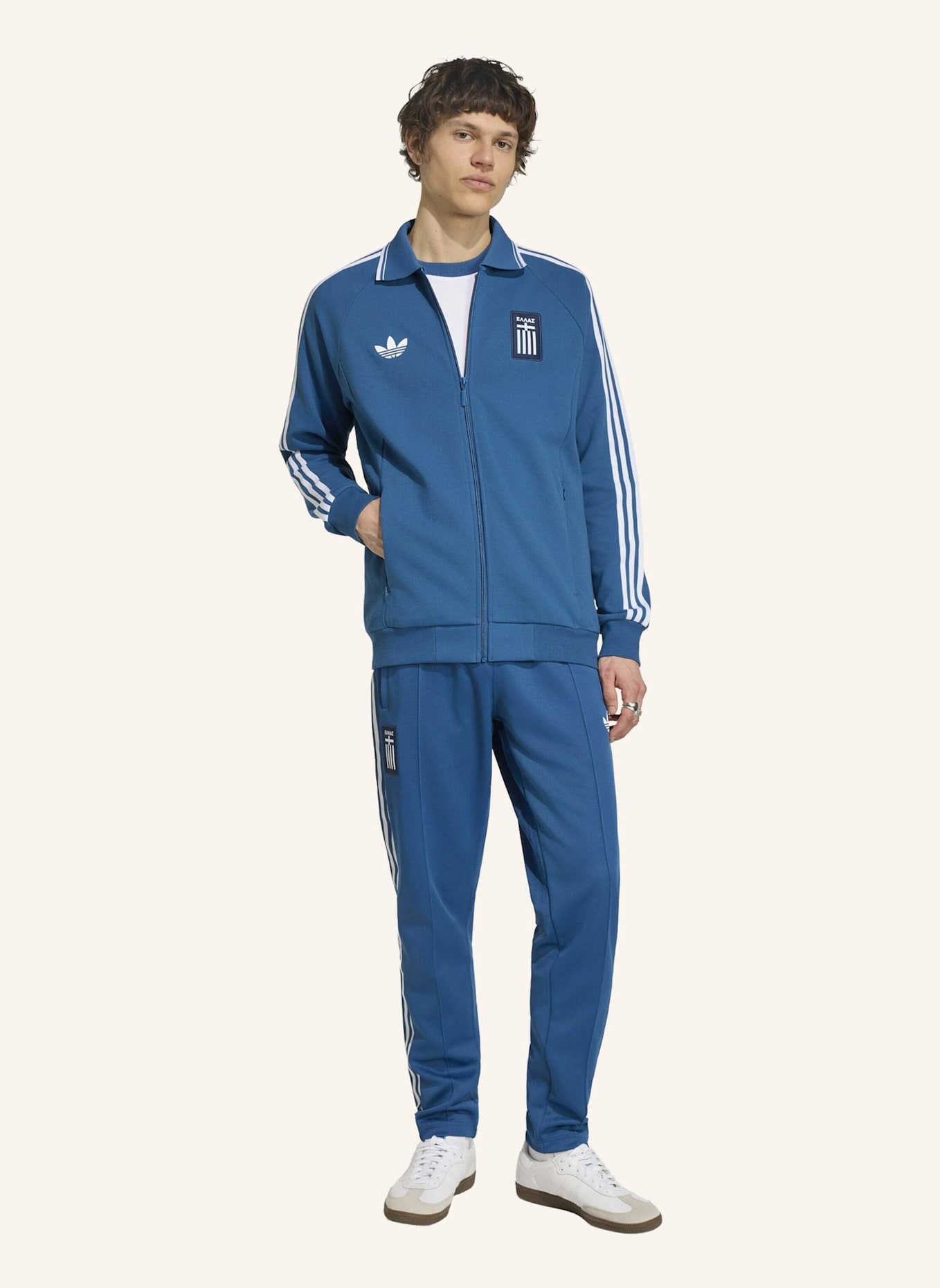 adidas GRIECHENLAND ANTHEM AUSWÄRTSJACKE: BLAU