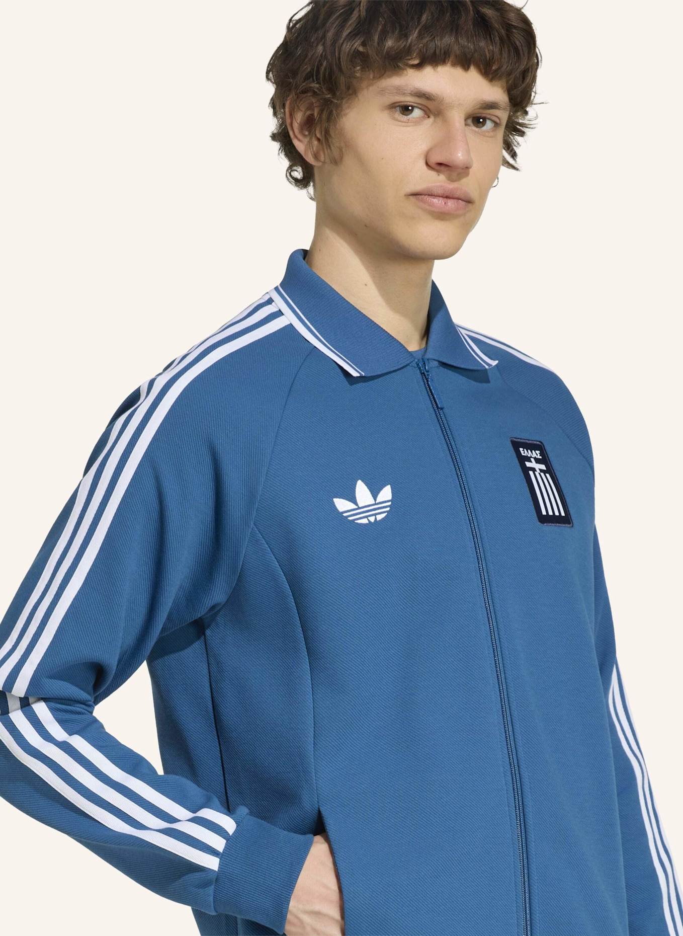 adidas GRIECHENLAND ANTHEM AUSWÄRTSJACKE: BLAU