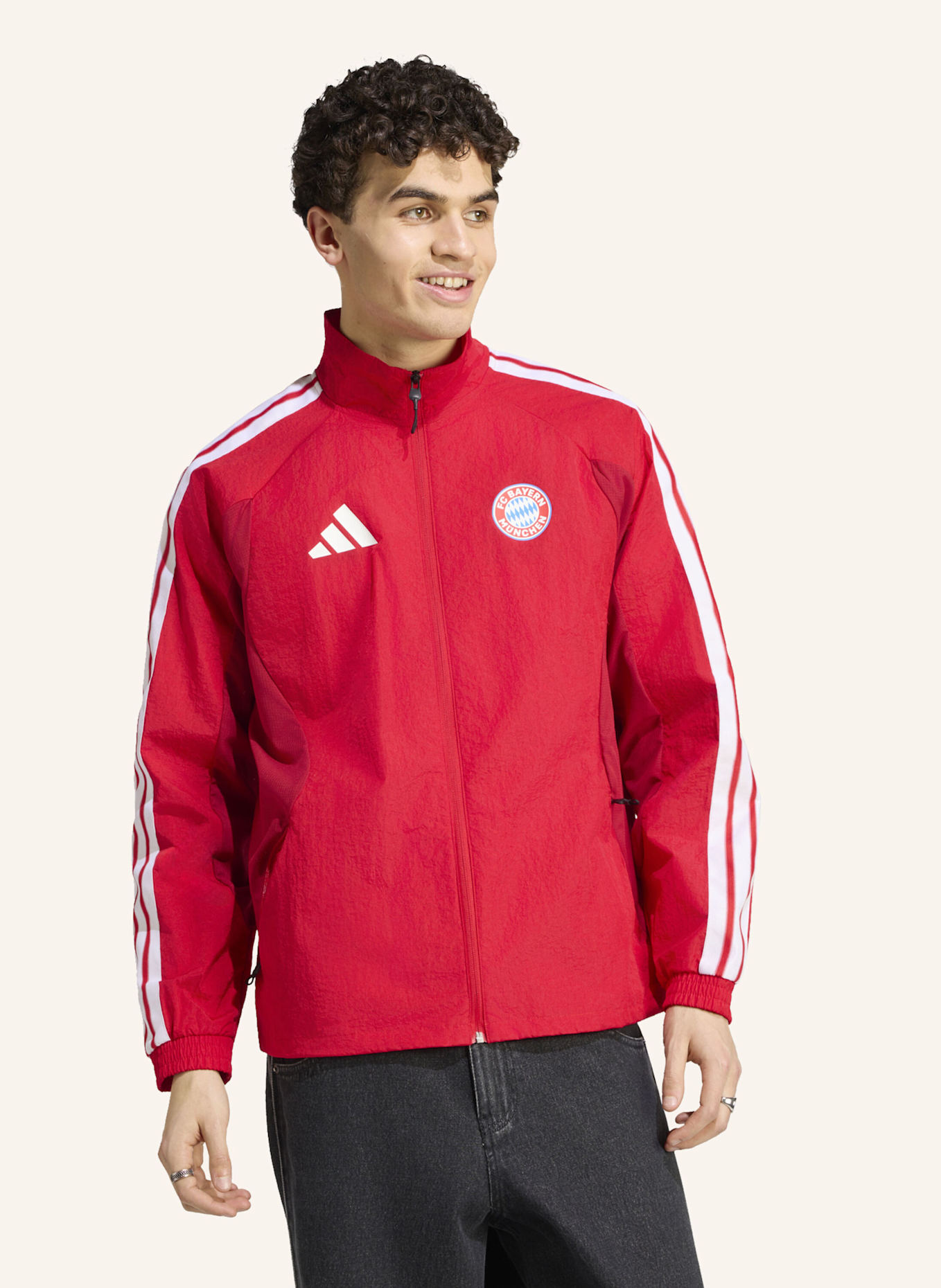 adidas FC BAYERN MÜNCHEN ANTHEM HEIMJACKE: ROT