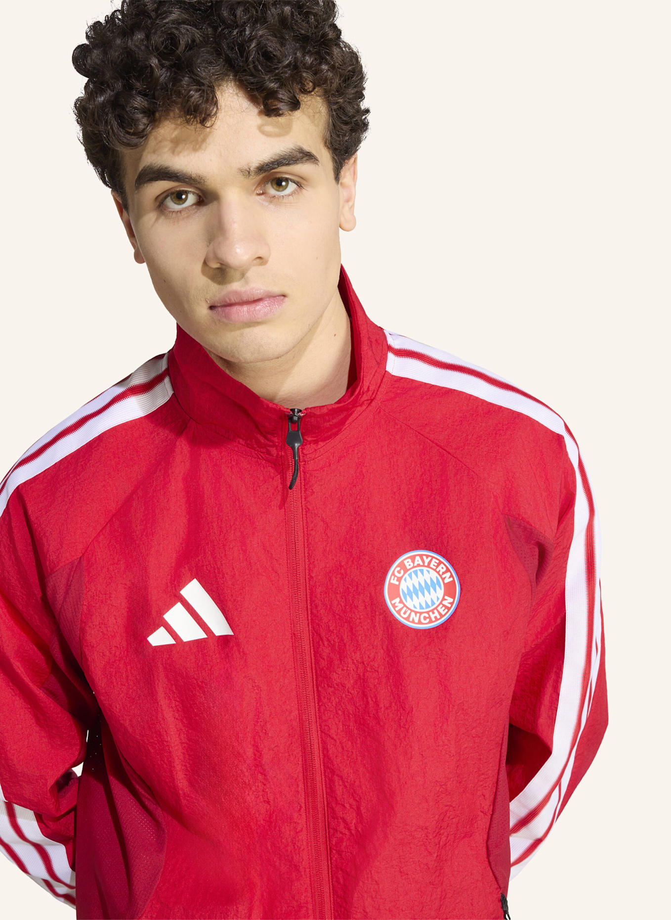 adidas FC BAYERN MÜNCHEN ANTHEM HEIMJACKE: ROT