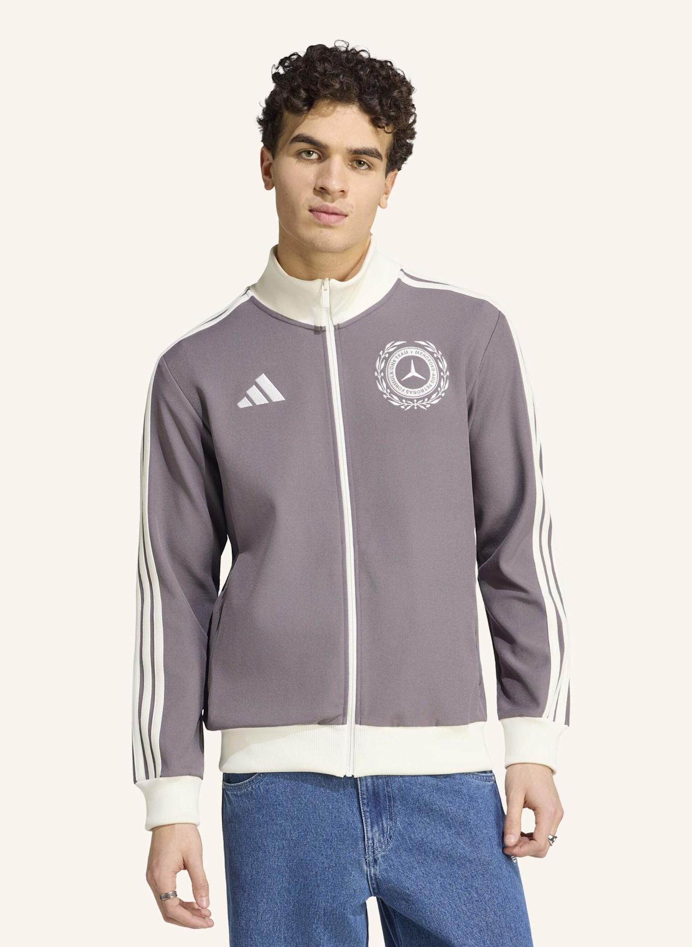 adidas Trainingsjacke MERCEDES - AMG PETRONAS FORMULA ONE TEAM SILVER ARROWS: GRAU/ WEISS