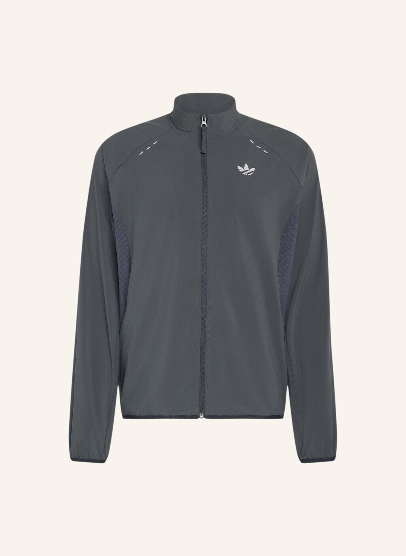 adidas Originals TECH TREFOIL ESSENTIALS FZ HOOD ORIGINALS JACKE: GRAU