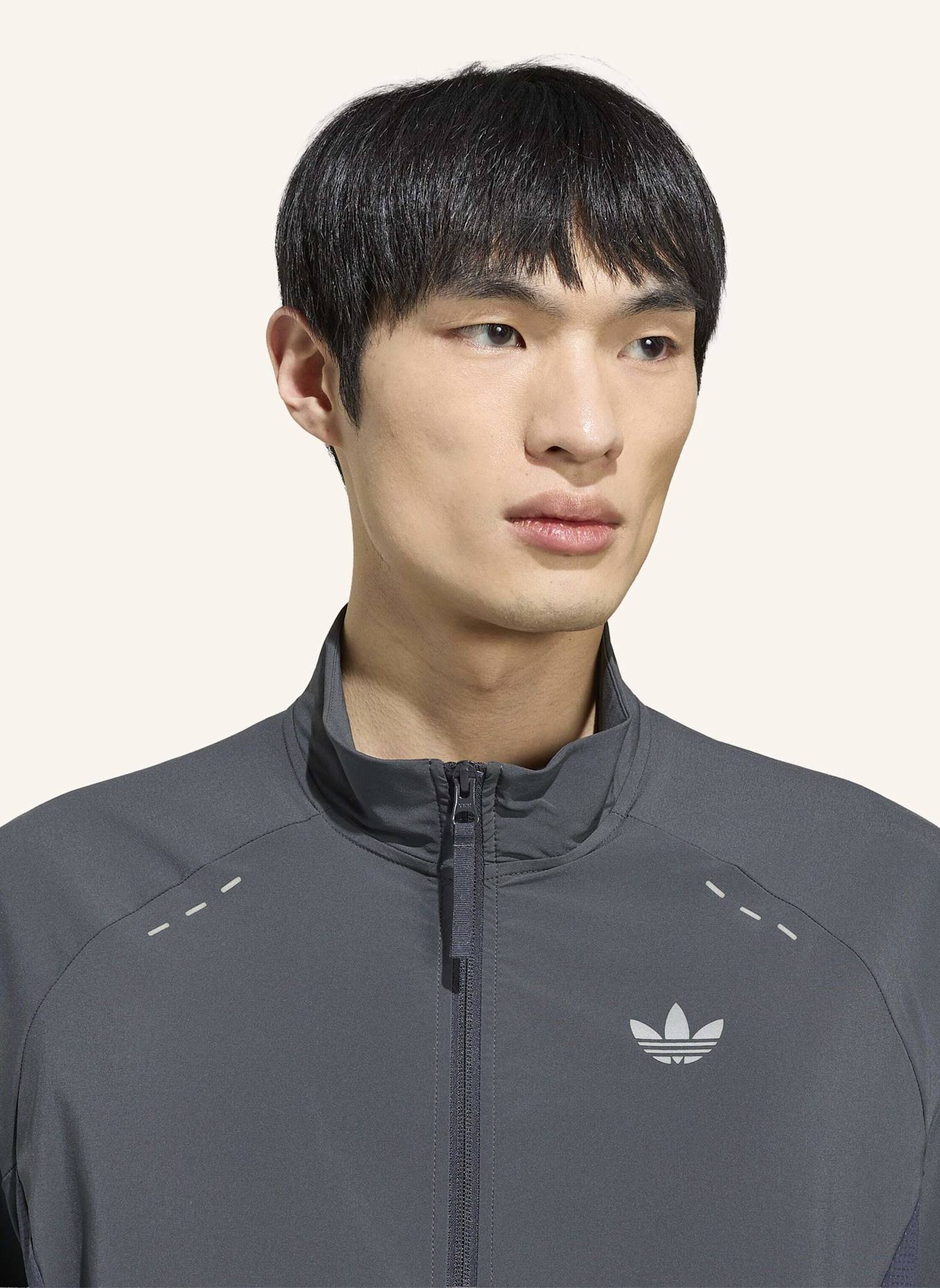 adidas Originals TECH TREFOIL ESSENTIALS FZ HOOD ORIGINALS JACKE: GRAU