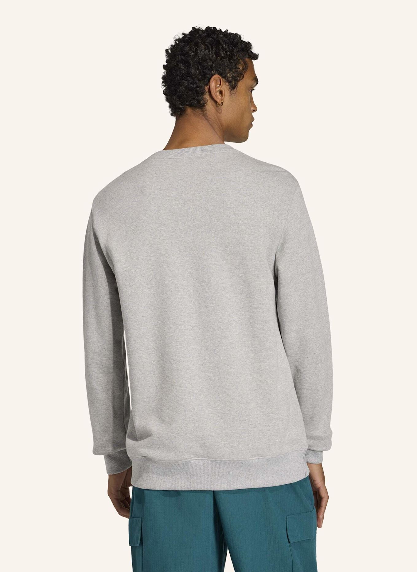adidas Originals TREFOIL ESSENTIALS CREW FRENCH TERRY SWEATSHIRT: GRAU