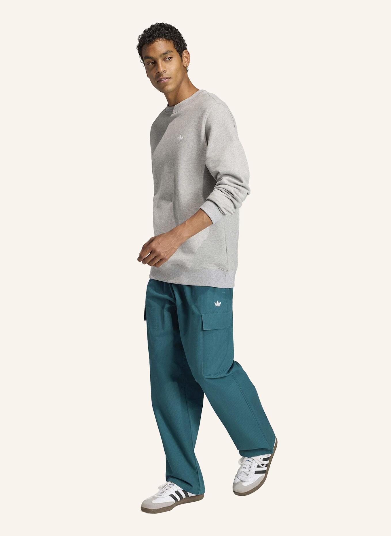 adidas Originals TREFOIL ESSENTIALS CREW FRENCH TERRY SWEATSHIRT: GRAU