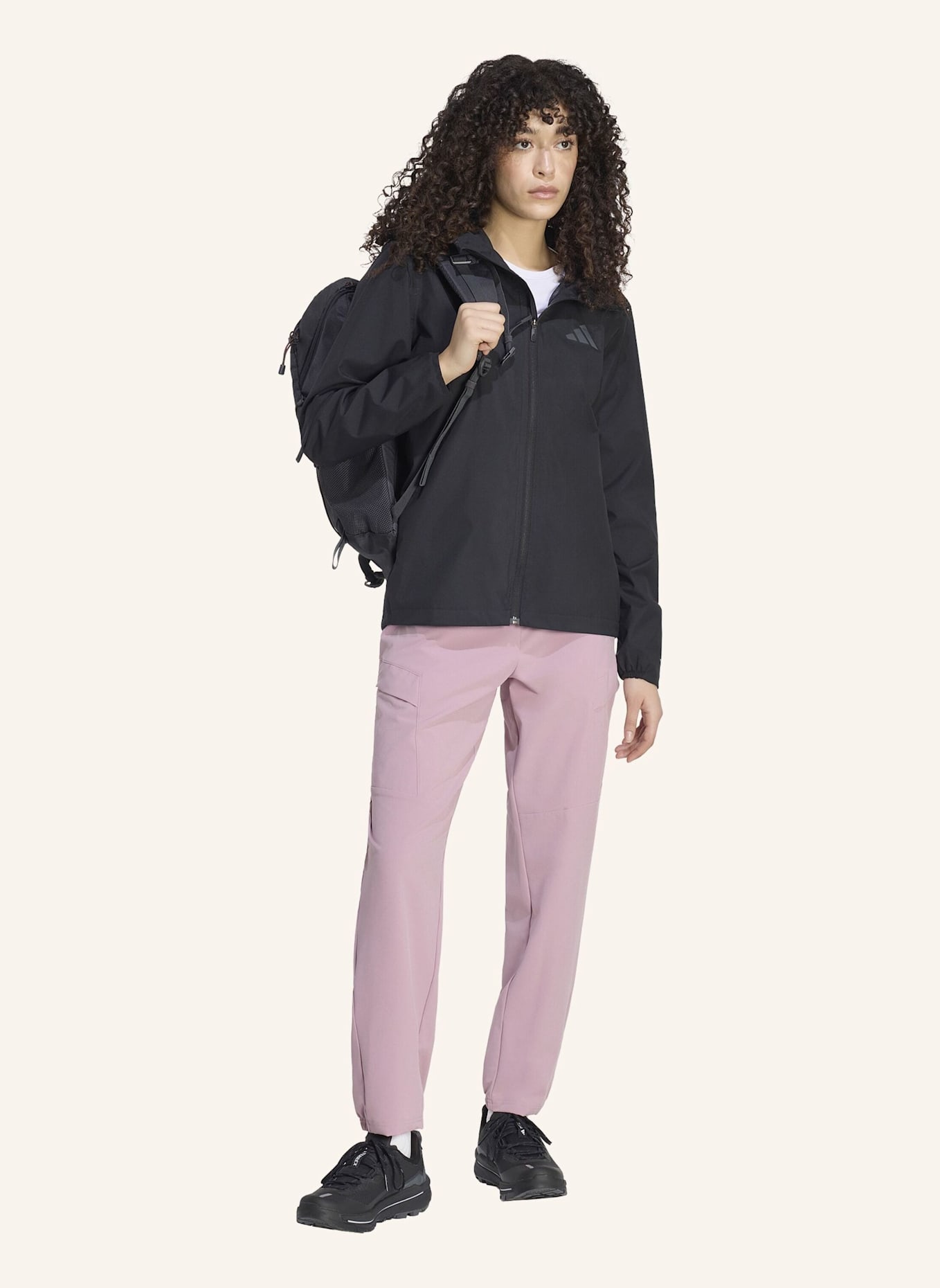 adidas TERREX TERREX MULTI ESSENTIALS CLIMAPROOF REGENJACKE, ZWEILAGIG: SCHWARZ