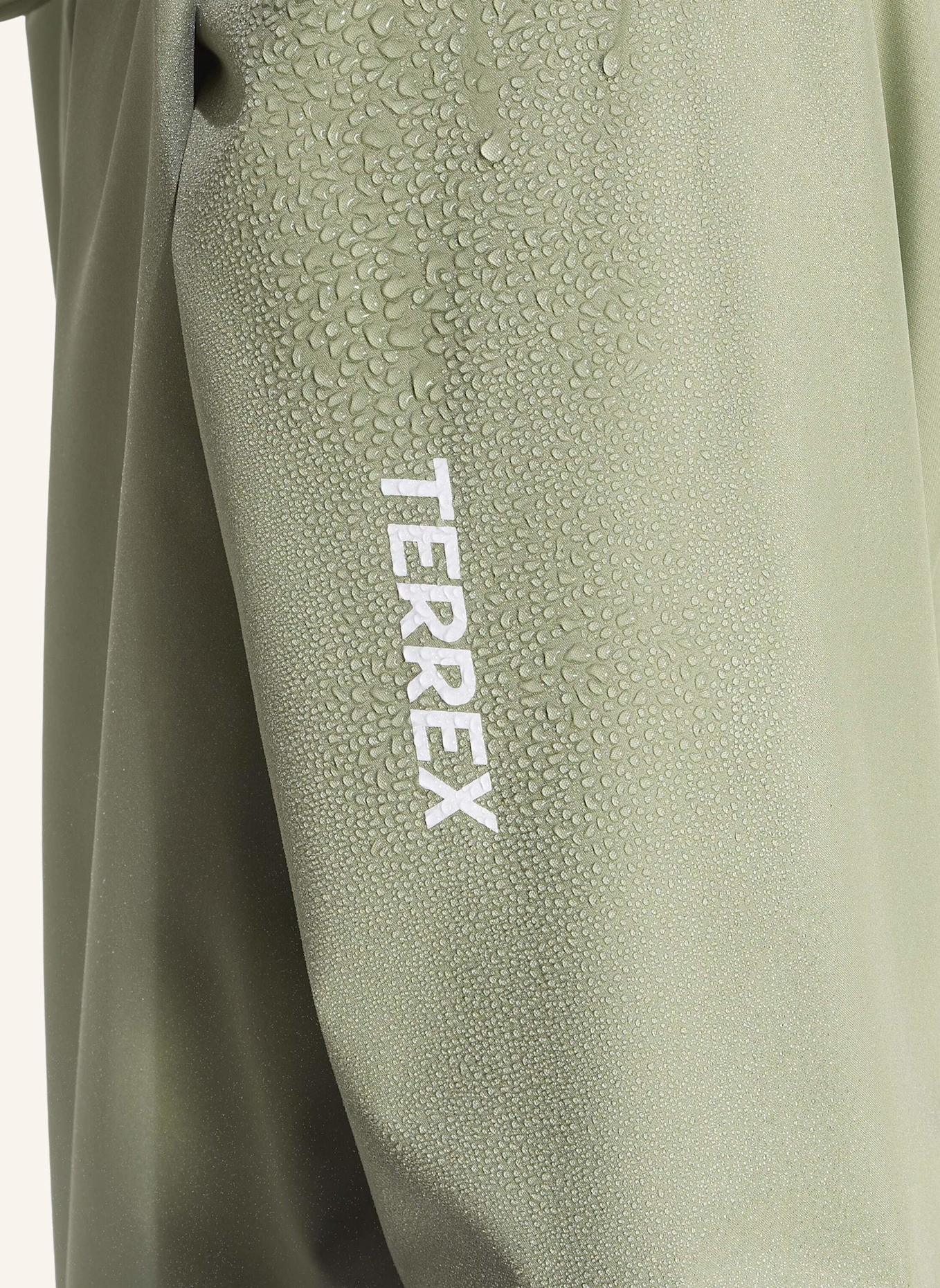 adidas TERREX TERREX MULTI ESSENTIALS CLIMAPROOF REGENJACKE, ZWEILAGIG: GRÜN