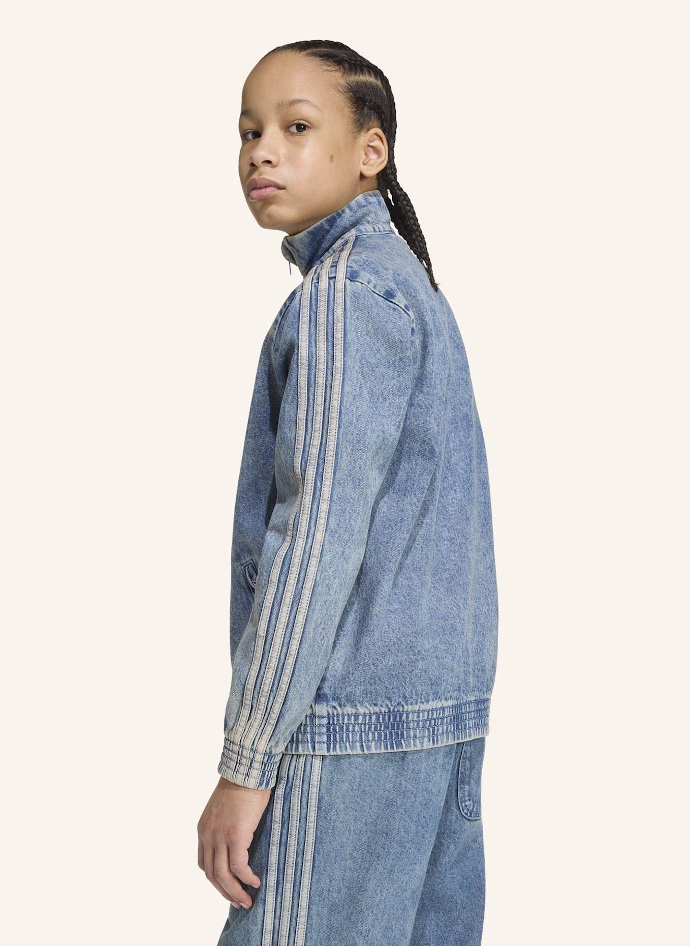 adidas Originals FIREBIRD ORIGINALS JACKE, DENIM, LOCKER GESCHNITTEN: BLAU