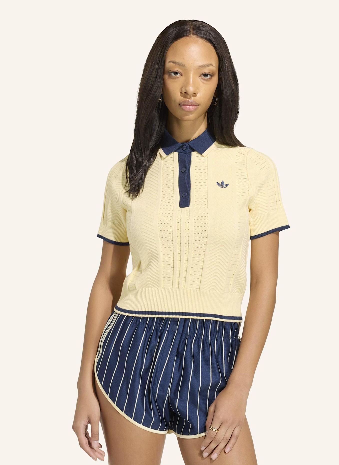 adidas Originals CALI POLOSHIRT, ZOPFMUSTER: CREME