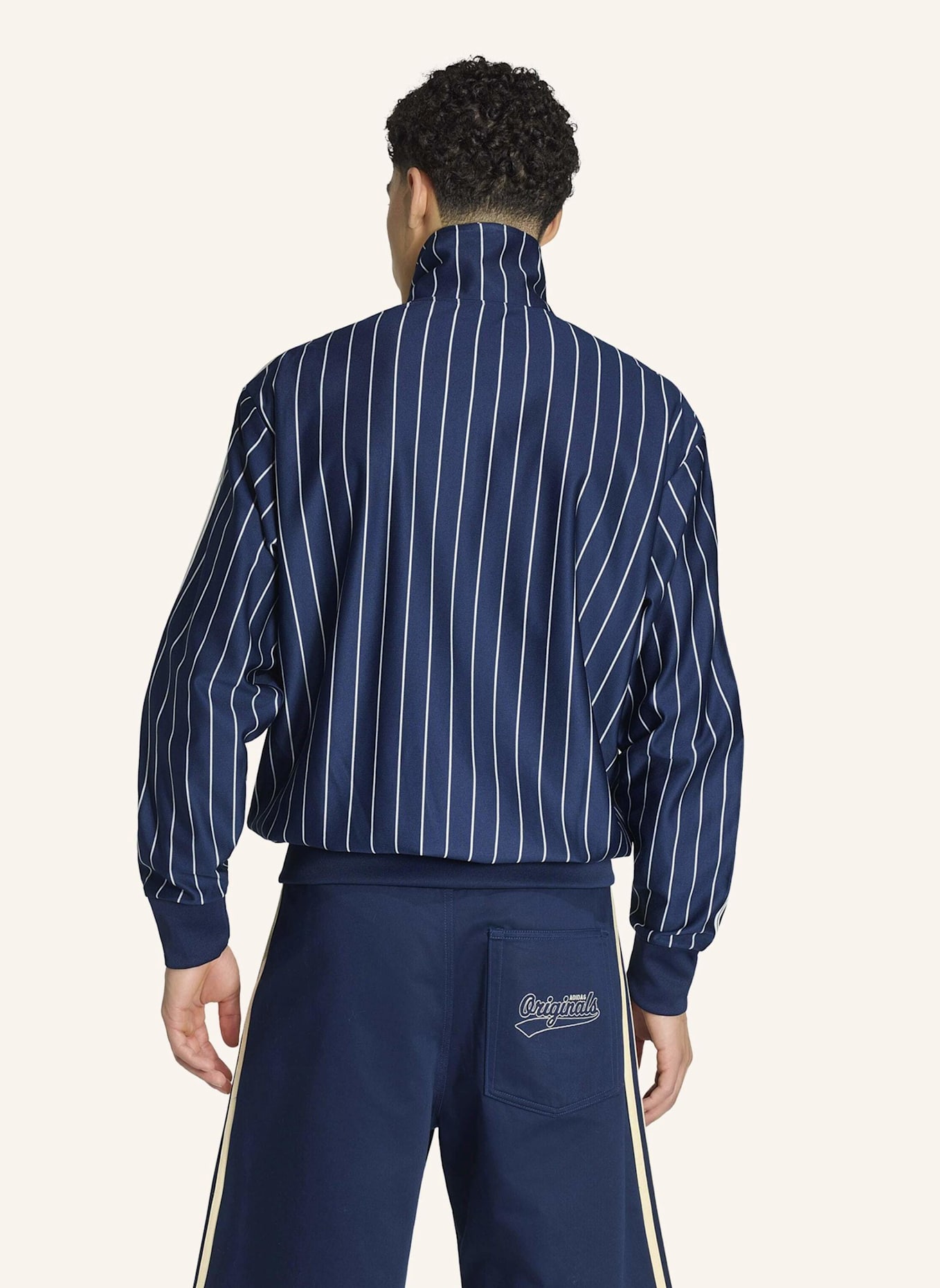 adidas Originals FIREBIRD ORIGINALS JACKE MIT NADELSTREIFEN: BLAU