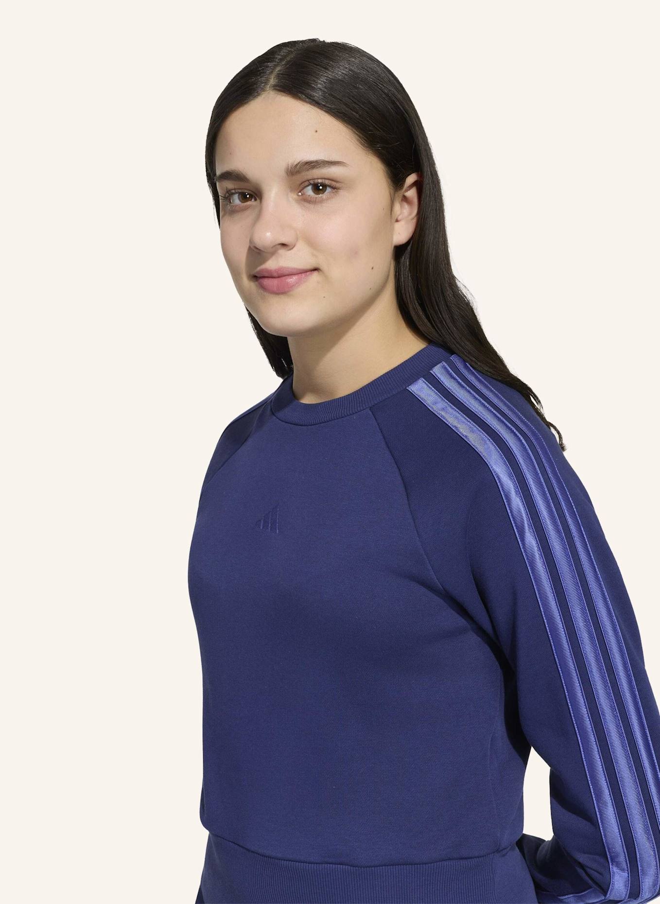 adidas SATIN SWEATSHIRT: BLAU