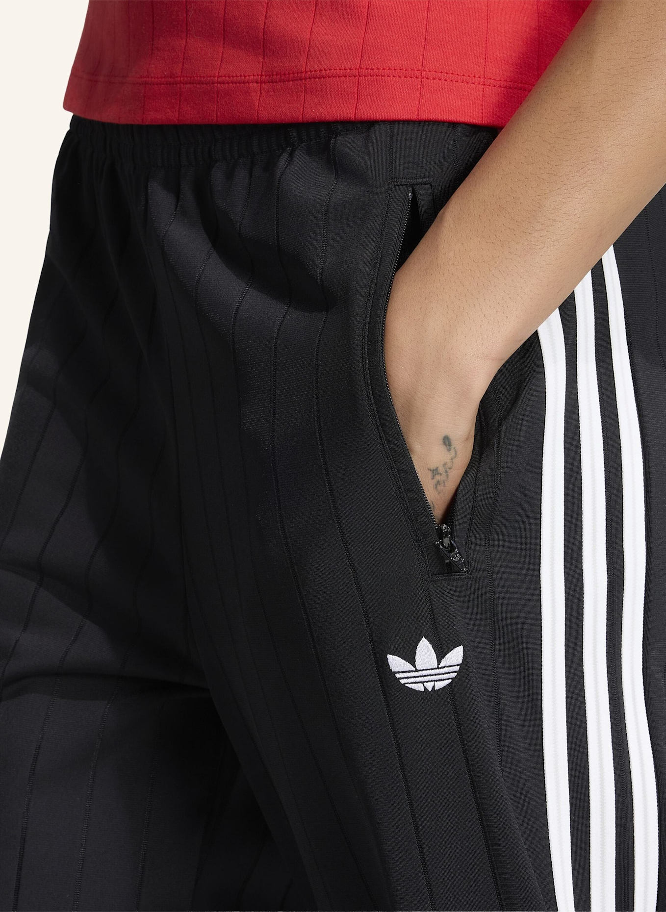 adidas Originals Track Pants FIREBIRD LOOSE: SCHWARZ/ WEISS/ GRAU