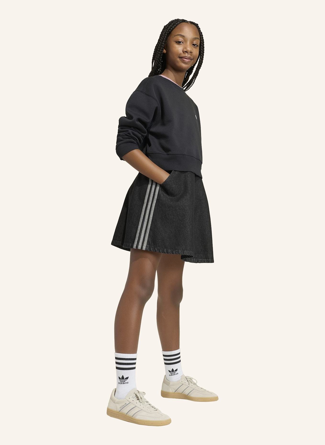 adidas Originals DENIM LATZKLEID: SCHWARZ