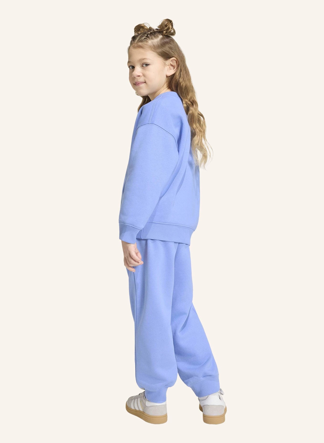 adidas Originals JOGGINGANZUG MIT RUNDHALSAUSSCHNITT, LOCKER GESCHNITTEN: BLAU