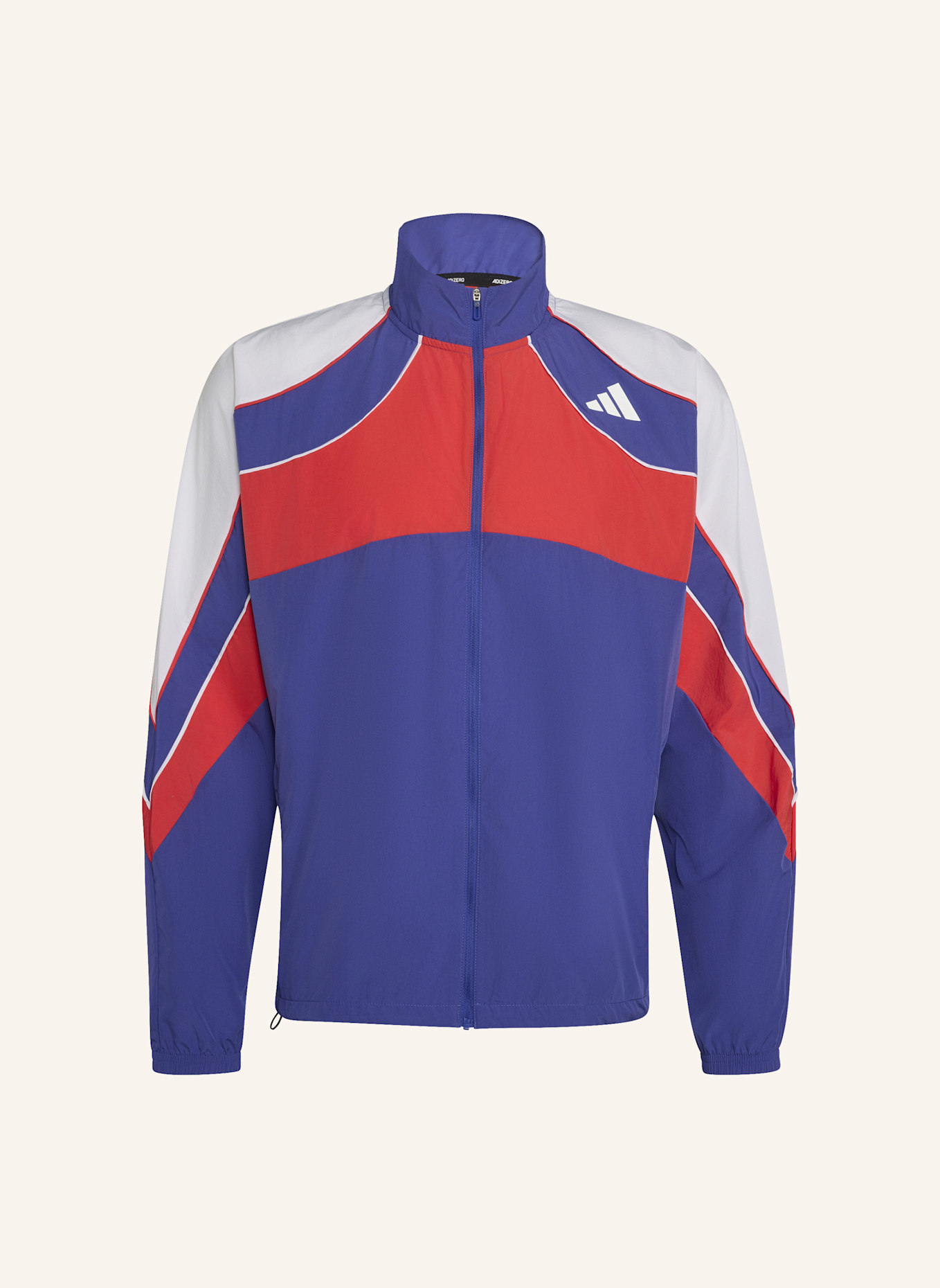 adidas ADIZERO ARCHIVE RUNNING JACKE: ROT/ WEISS