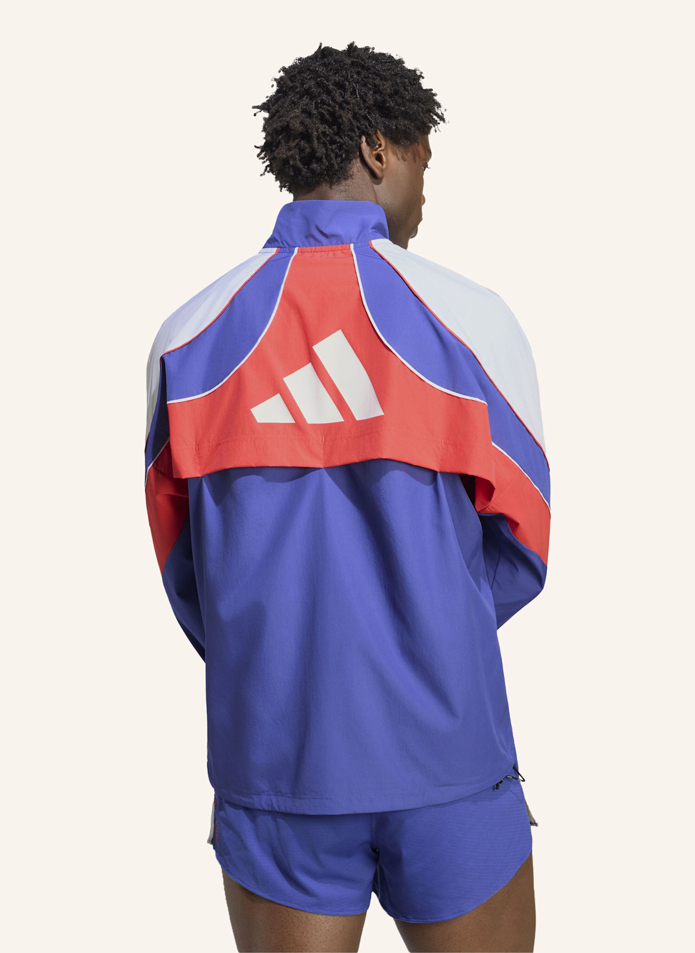 adidas ADIZERO ARCHIVE RUNNING JACKE: ROT/ WEISS