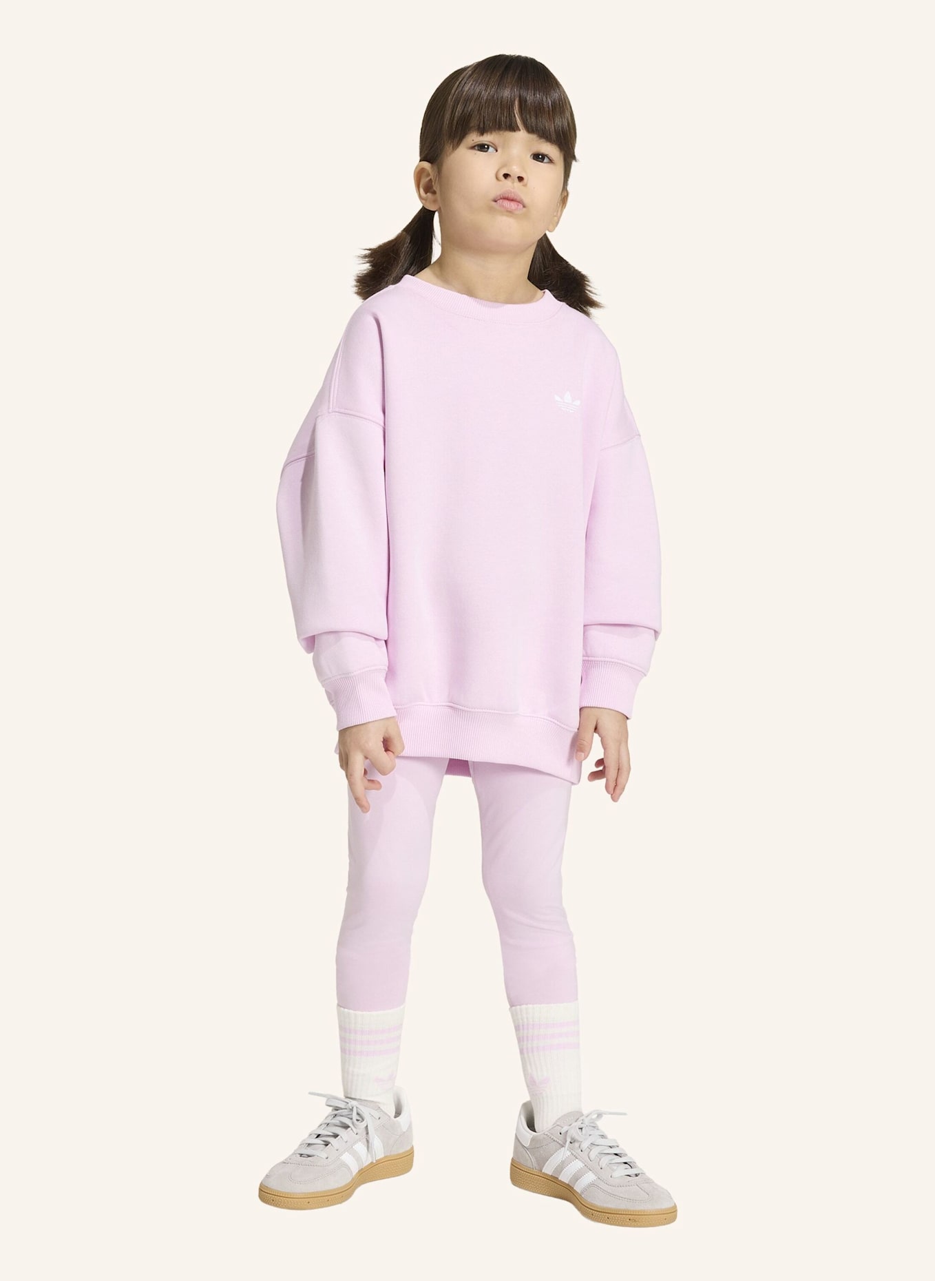 adidas Originals OVERSIZE SET SWEATSHIRT RUNDHALSAUSSCHNITT LEGGINGS: ROSA