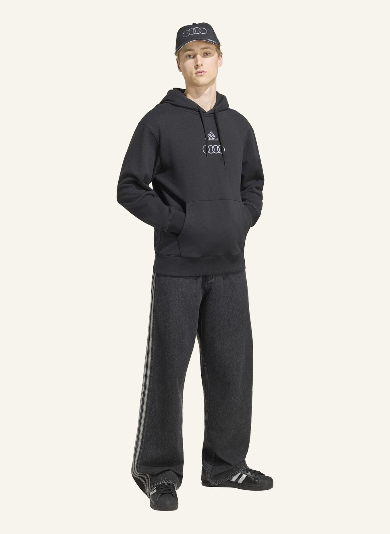 adidas AUDI REVOLUT F1 TEAM TEAMGEIST HOODIE: SCHWARZ