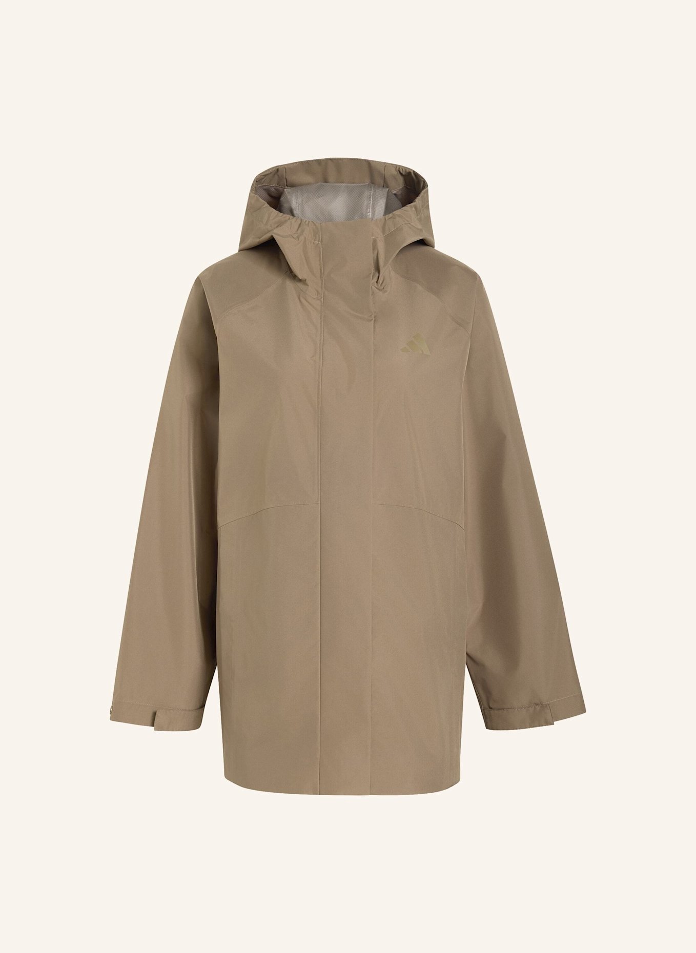 adidas ESSENTIALS RAIN PARKA: SCHWARZ