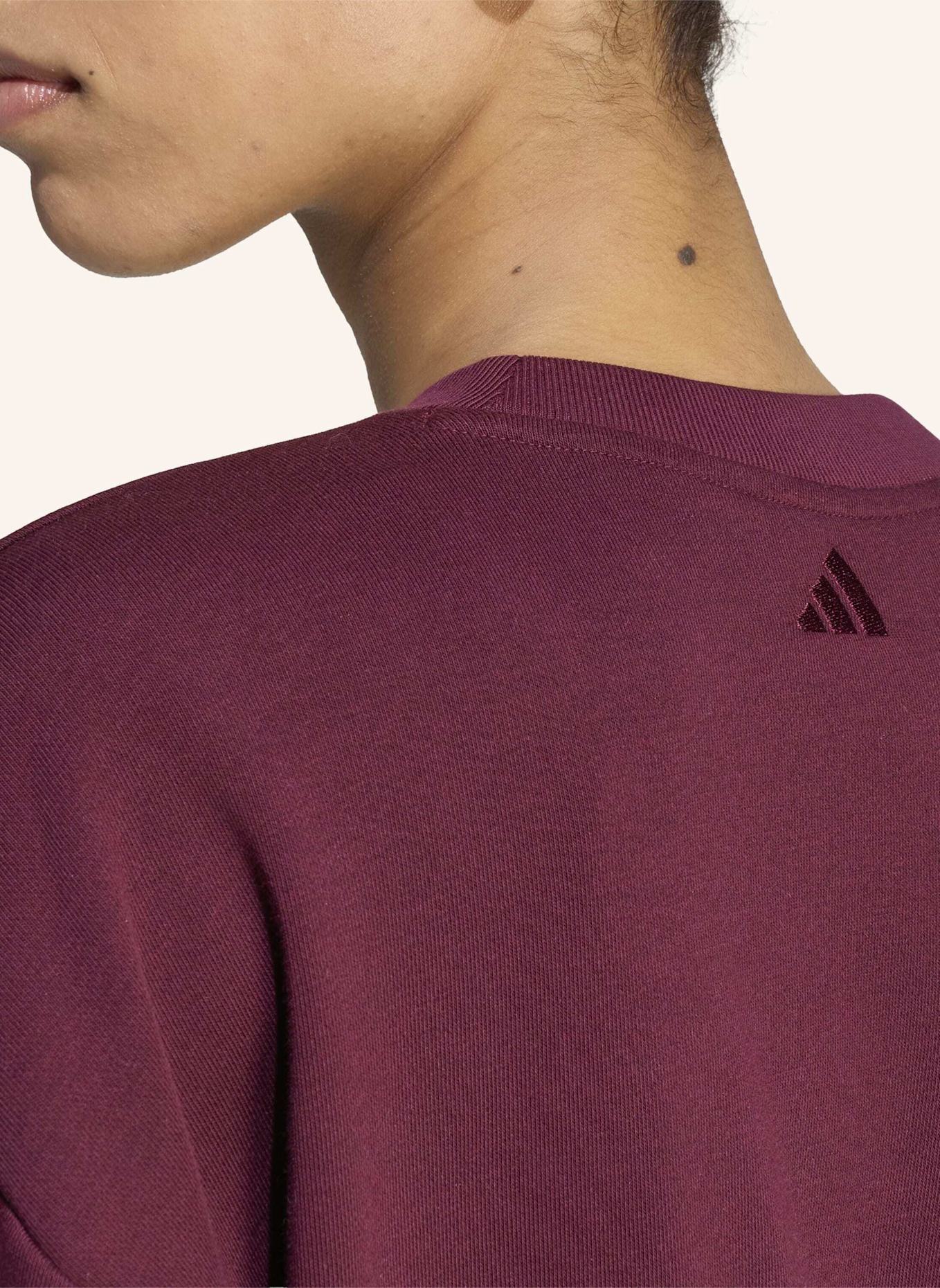 adidas SEASONAL ESSENTIALS SATIN-SWEATSHIRT, V-AUSSCHNITT: ROT