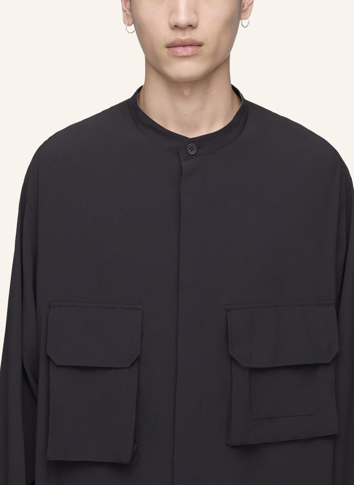 Y-3 Y-3 UT HEMDJACKE: SCHWARZ