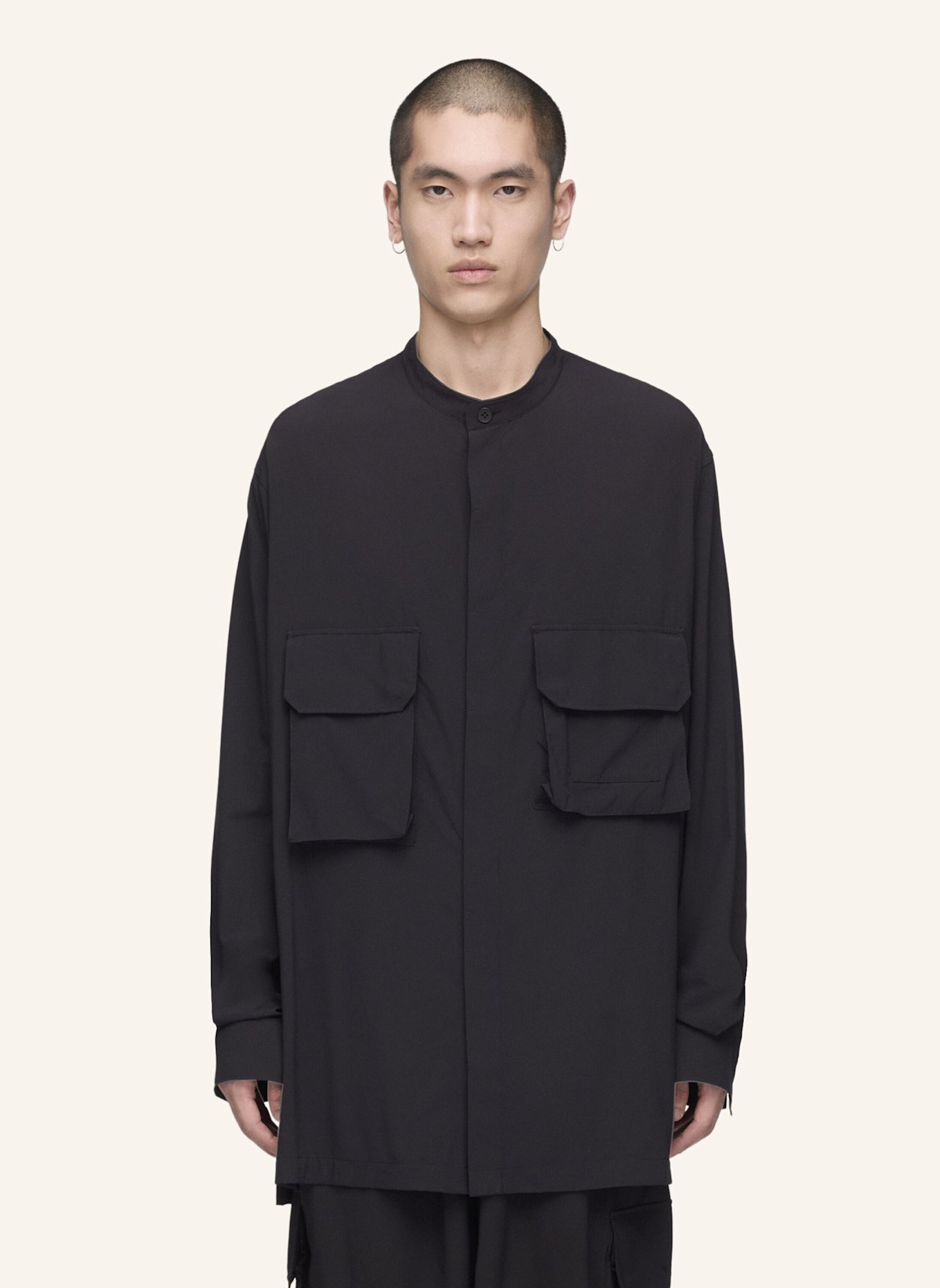 Y-3 Y-3 UT HEMDJACKE: SCHWARZ