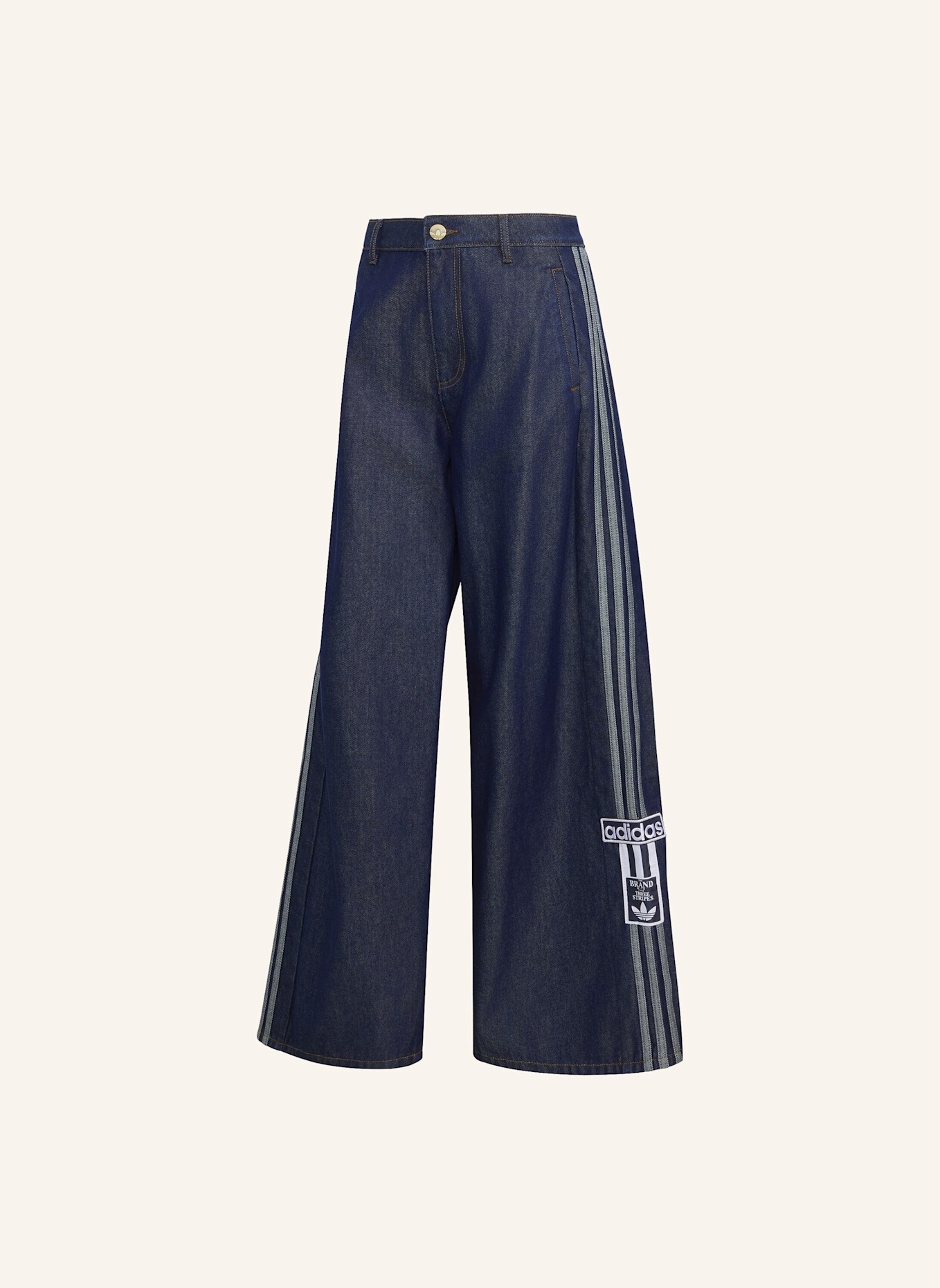 adidas Originals ADIBREAK JEANS, WEITES BEIN, MITTELHOHER BUND: BLAU