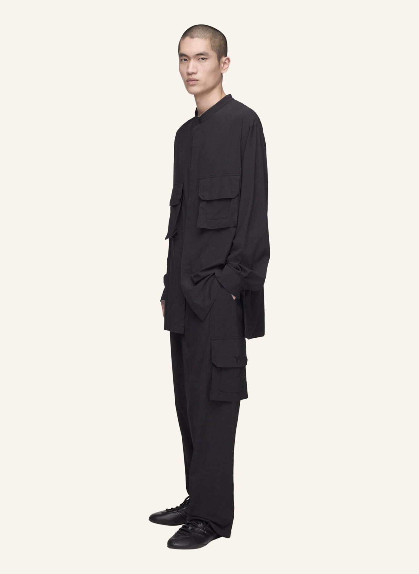 Y-3 Y-3 UT HEMDJACKE: SCHWARZ
