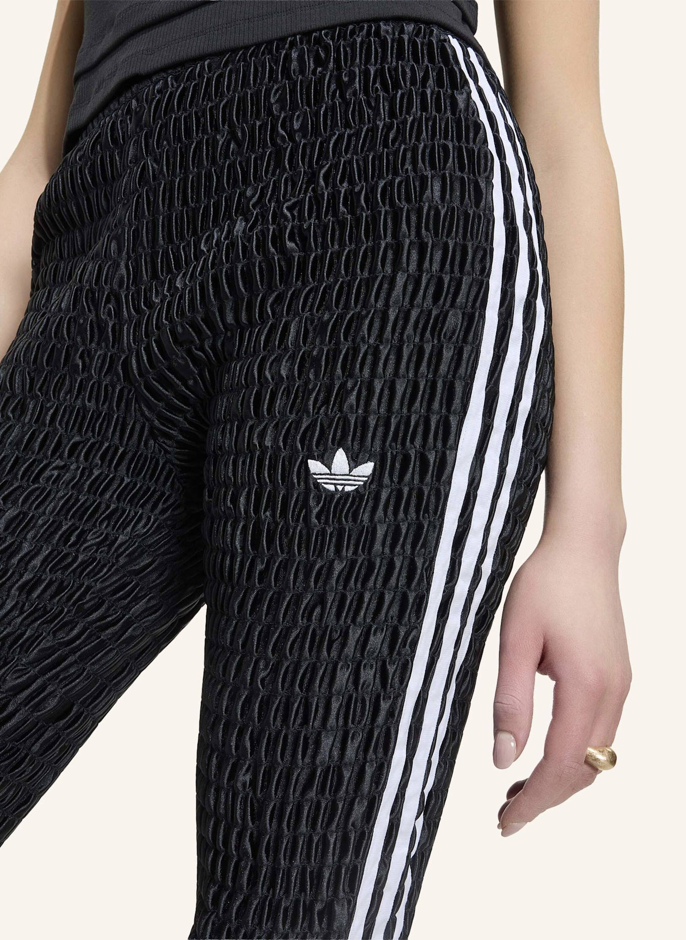 adidas Originals CAPRILEGGINGS, RÜSCHENBESATZ: SCHWARZ