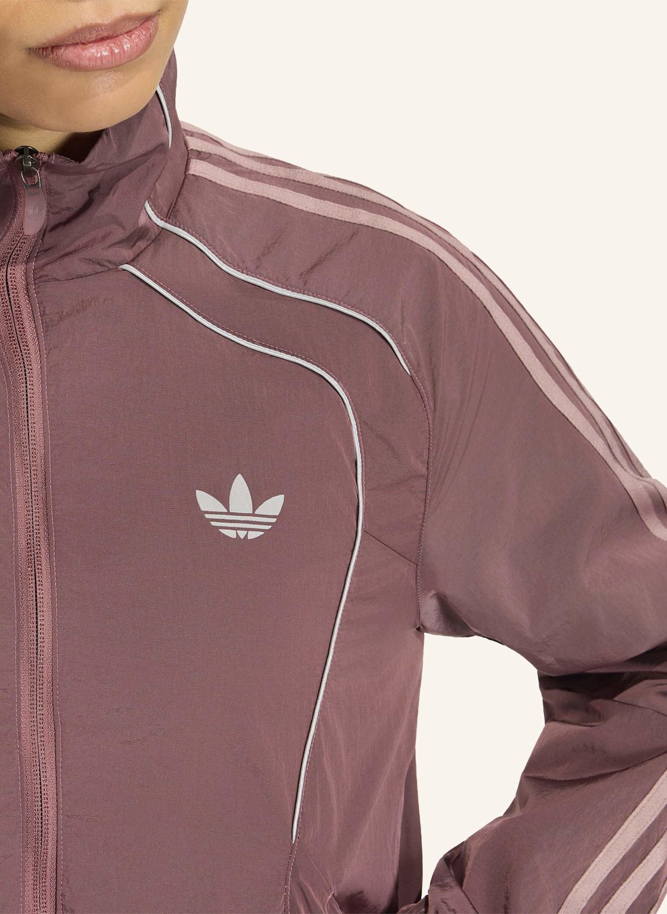 adidas Originals TEAMGEIST ORIGINALS JACKE: ROT/ SILBER/ LILA